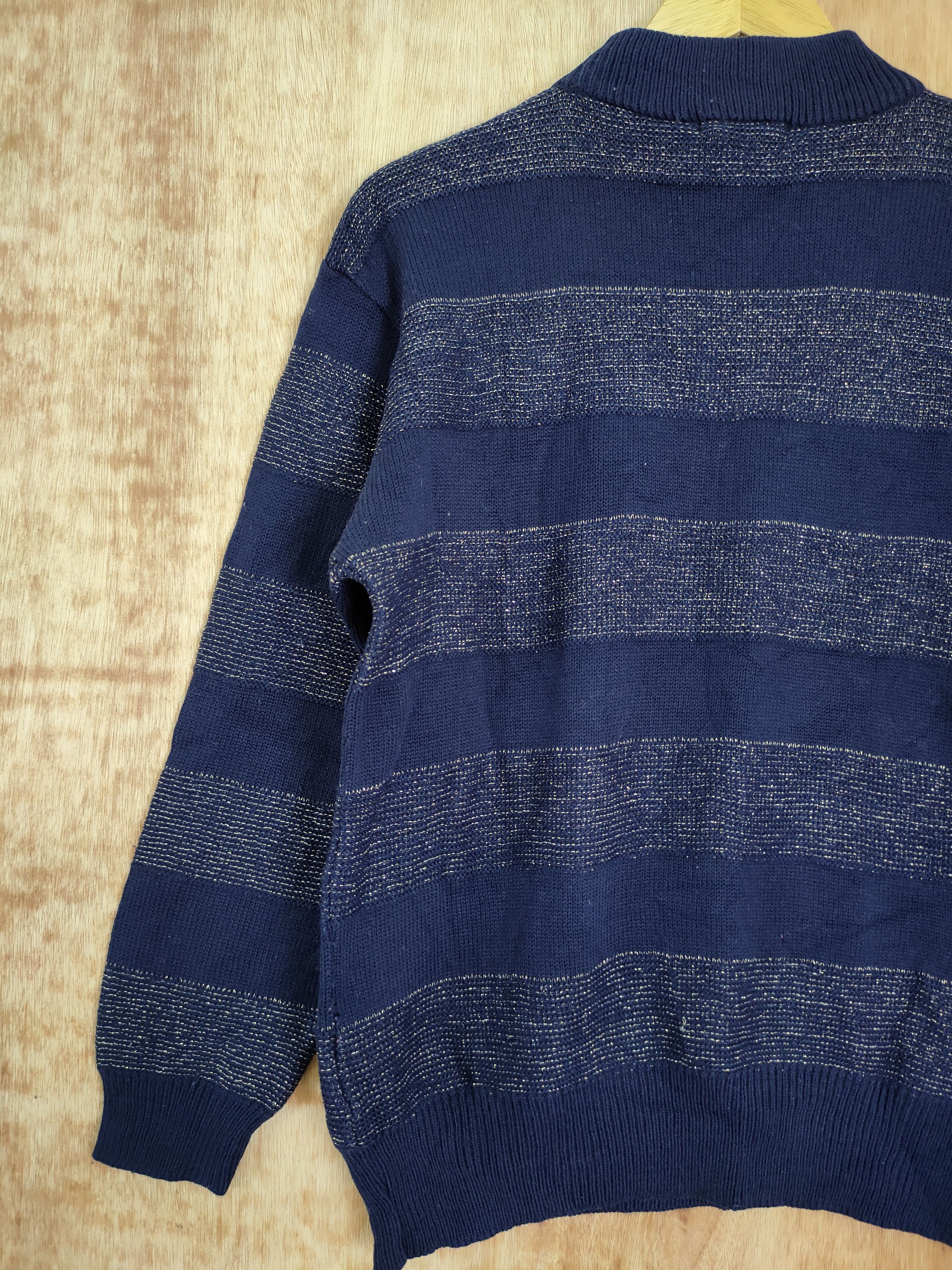 Japanese Brand Original design stripe knitwear sweatshirt vintage #4137 Size US M / EU 48-50 / 2 - 8 Thumbnail
