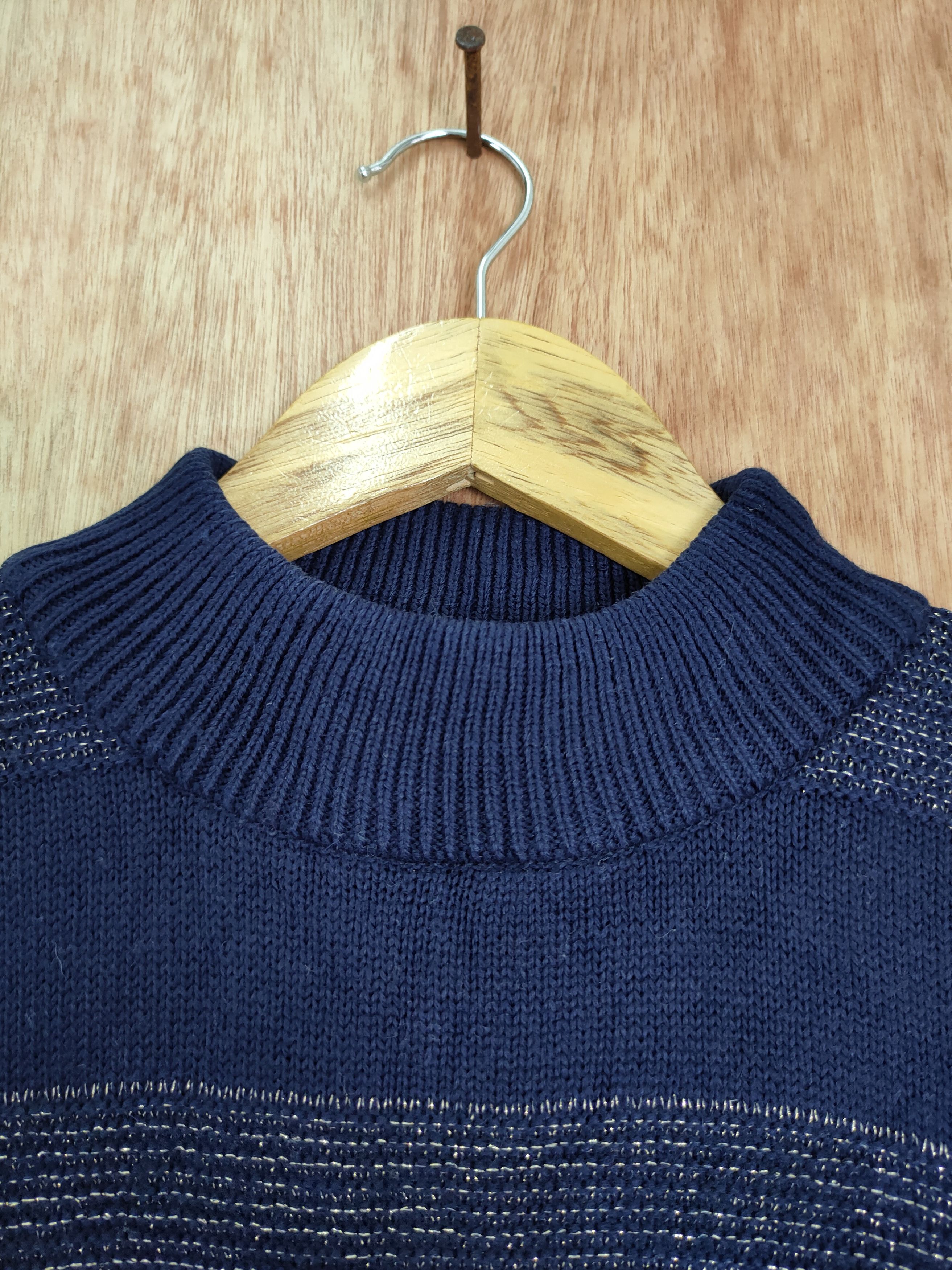 Japanese Brand Original design stripe knitwear sweatshirt vintage #4137 Size US M / EU 48-50 / 2 - 5 Thumbnail