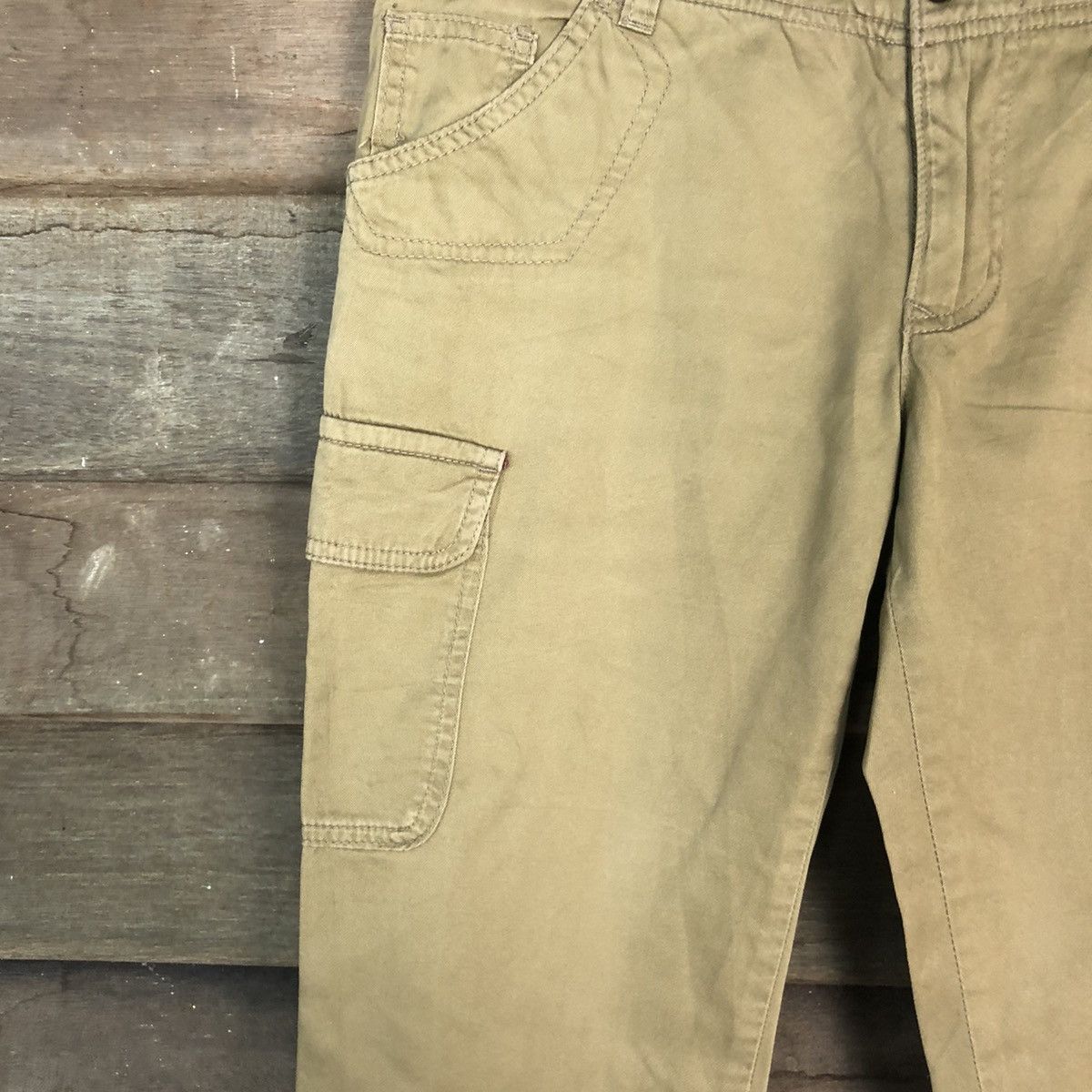 Japanese Brand DLL Ropie Rene Brown Cargo Multipocket Pants #1371 Size US 30 / EU 46 - 4 Thumbnail