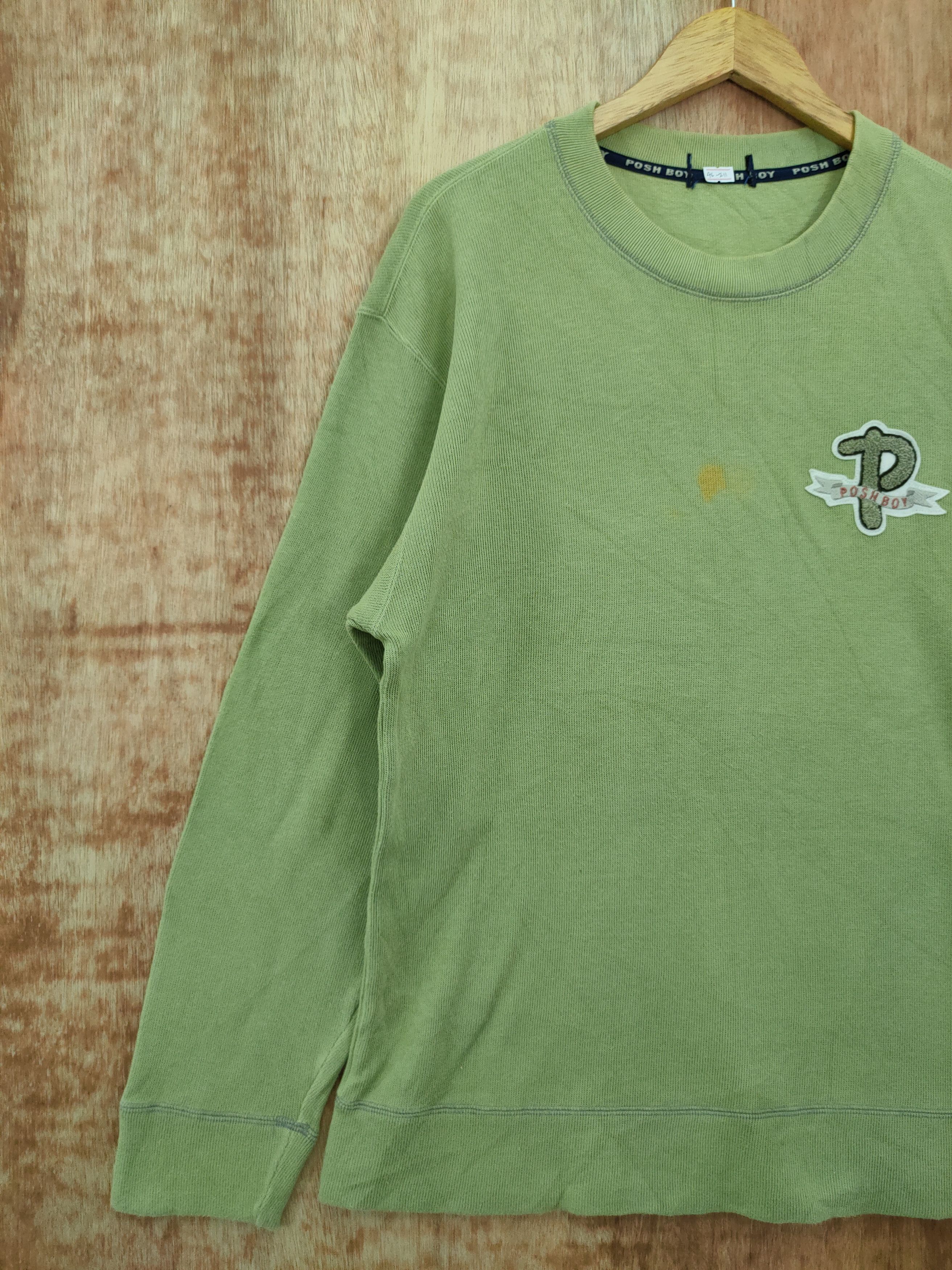 Vintage DL Posh Boy green vintage sweatshirt #46-211 Size US L / EU 52-54 / 3 - 2 Thumbnail
