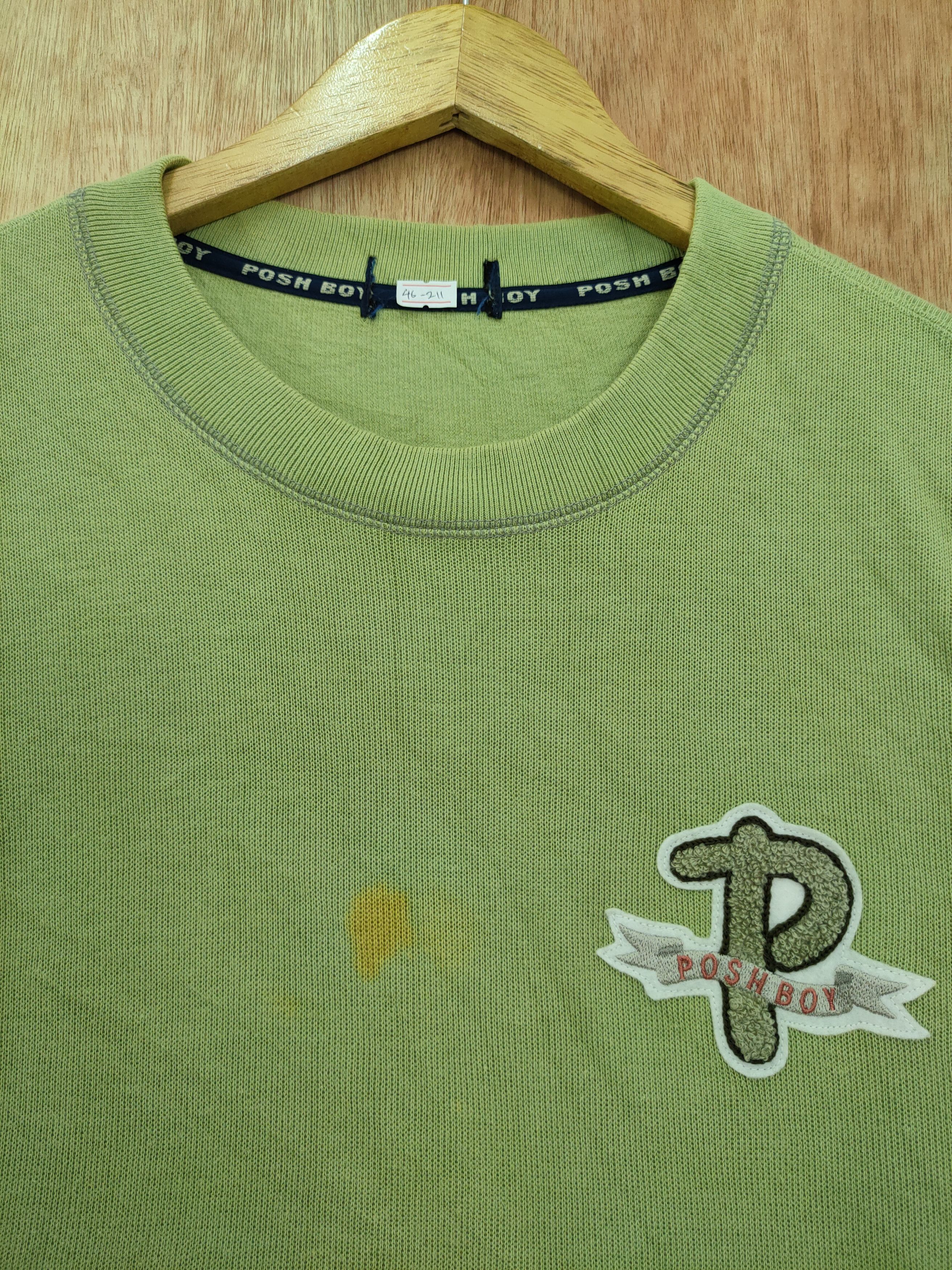 Vintage DL Posh Boy green vintage sweatshirt #46-211 Size US L / EU 52-54 / 3 - 5 Thumbnail