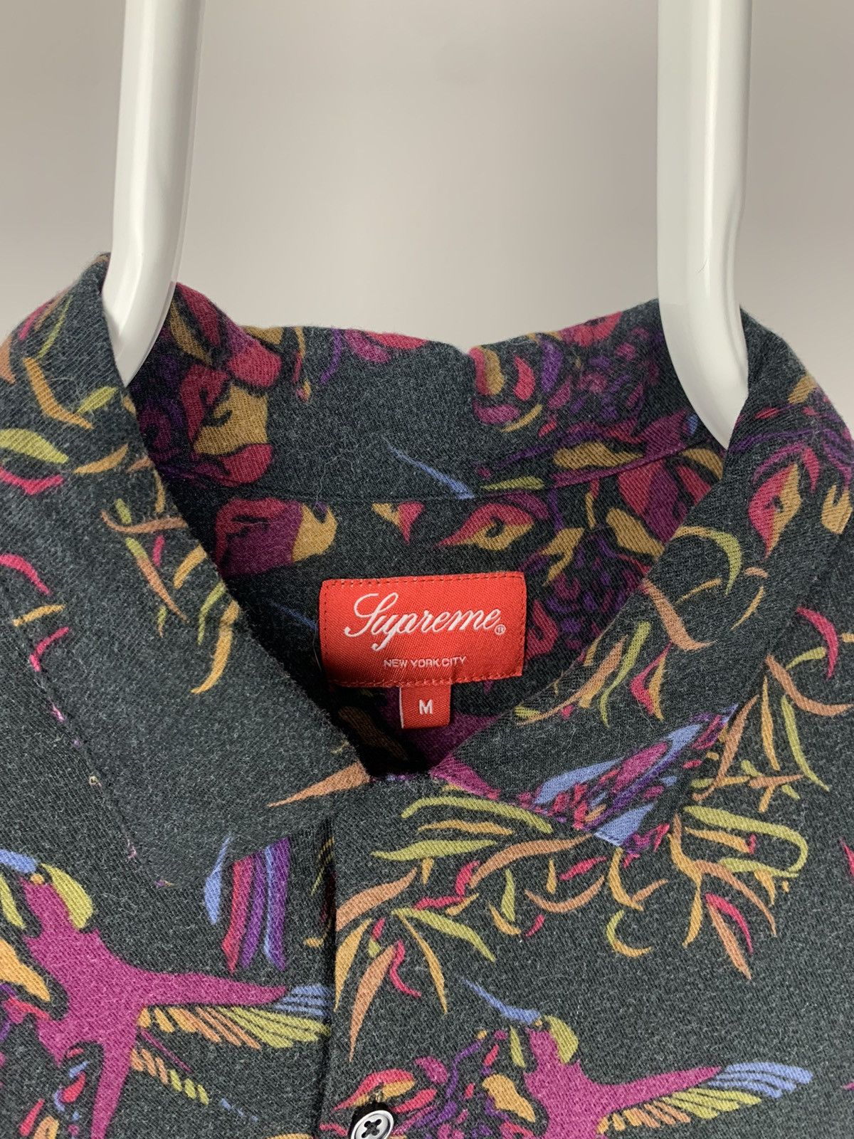 Supreme 2016 Supreme Birds of Paradise Rayon Shirt Black Medium Size US M / EU 48-50 / 2 - 4 Thumbnail