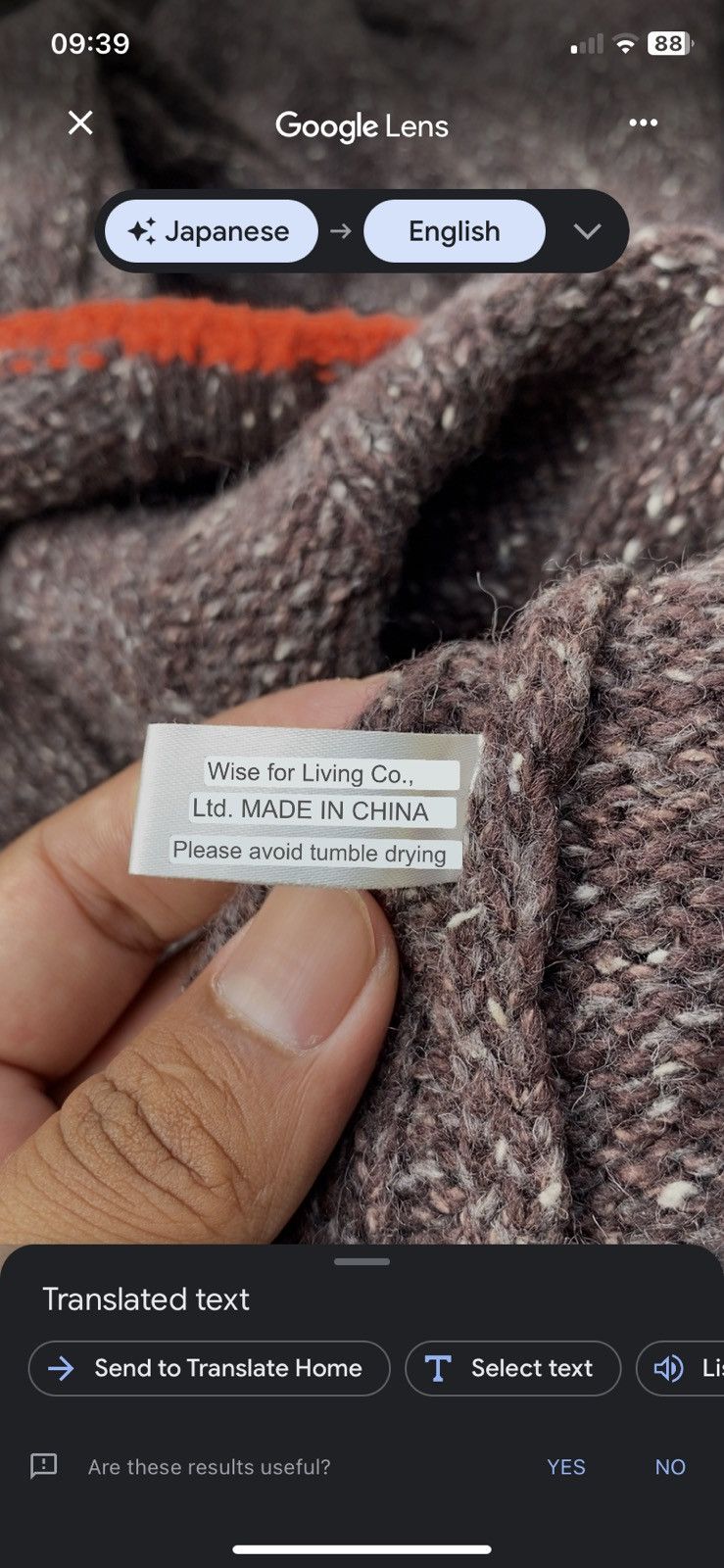 Vintage y’s for living basic half zipper knitwear Size US L / EU 52-54 / 3 - 7 Thumbnail