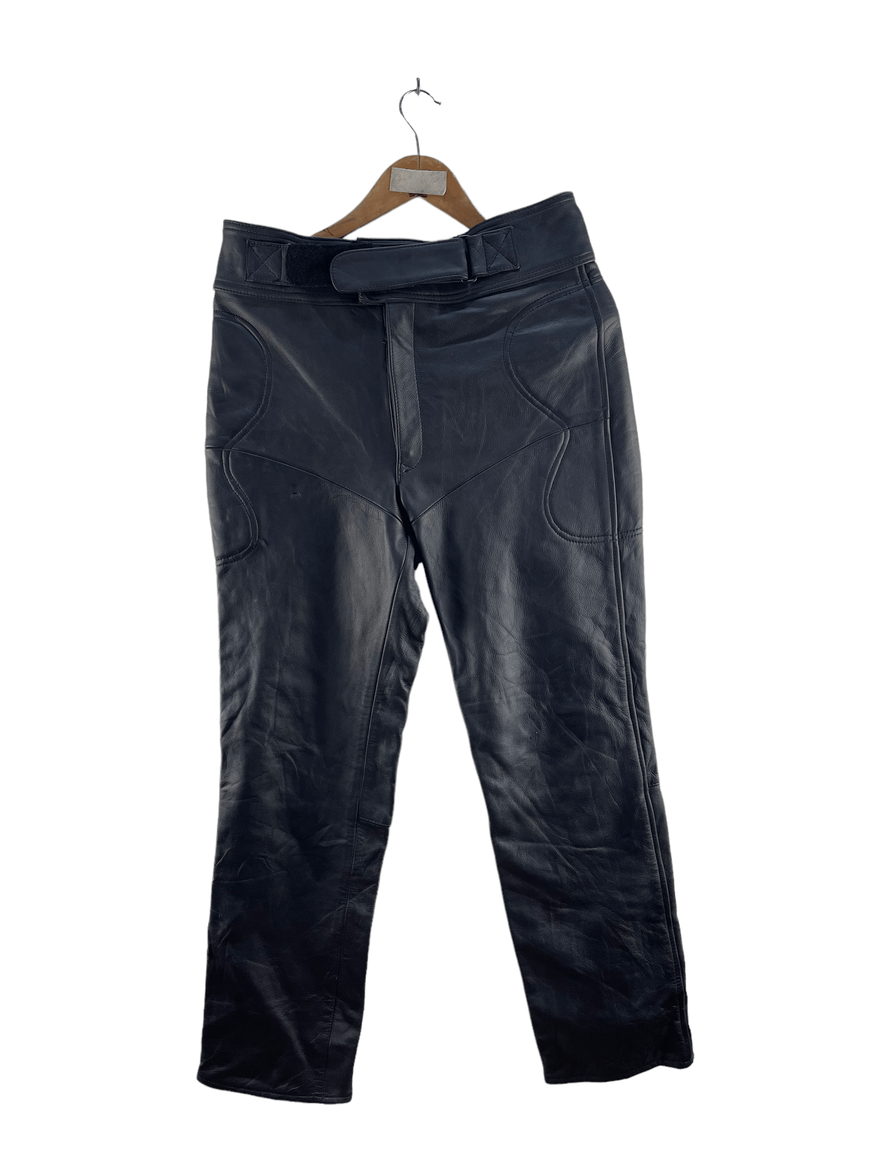 image of Vintage Nankai Racing Leather Pant in Black, Men's (Size 32)