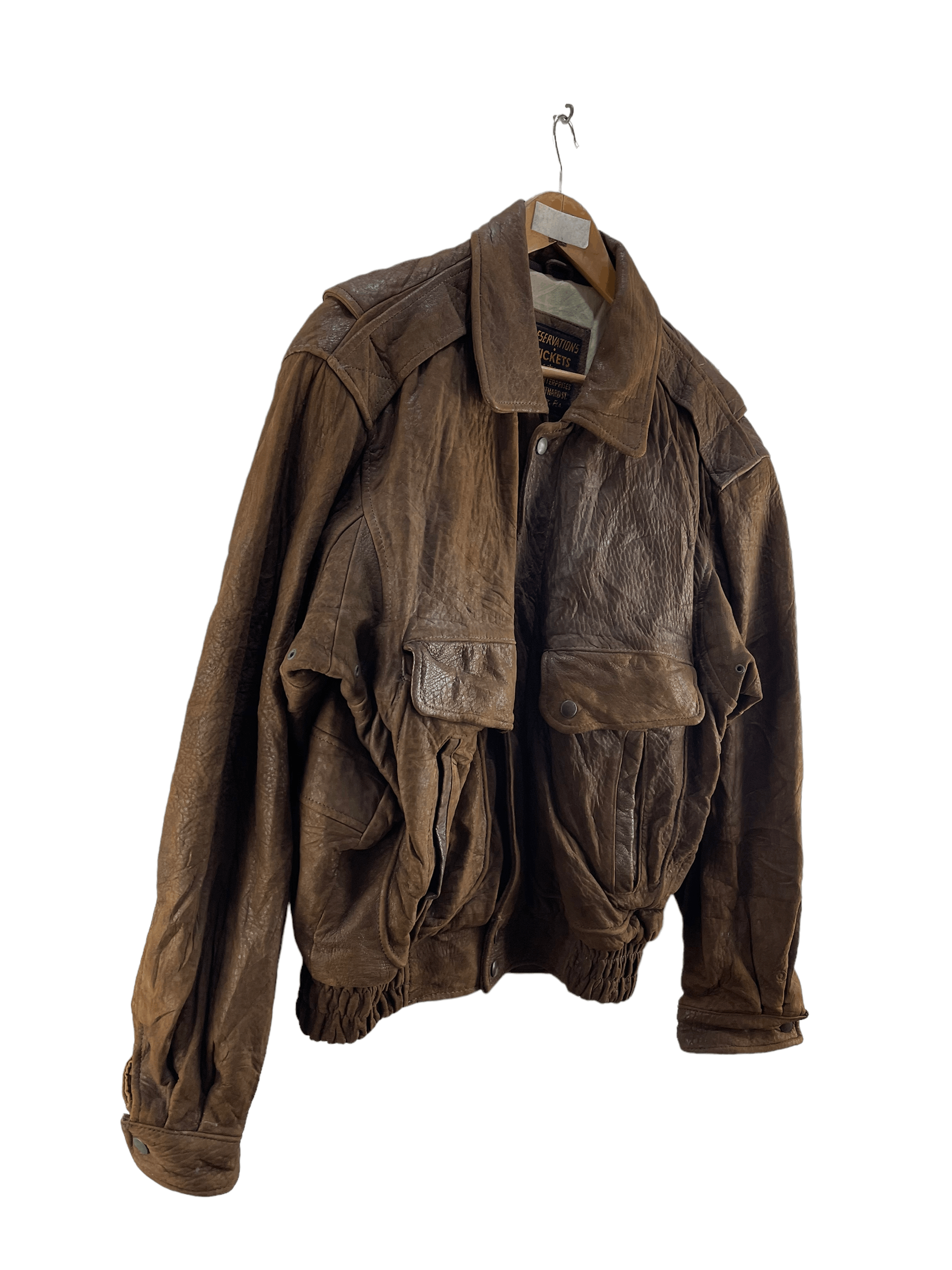 Other VINTAGE RESERVATIONS US MAIL SERVICES LEATHER JACKET Size US M / EU 48-50 / 2 - 4 Thumbnail