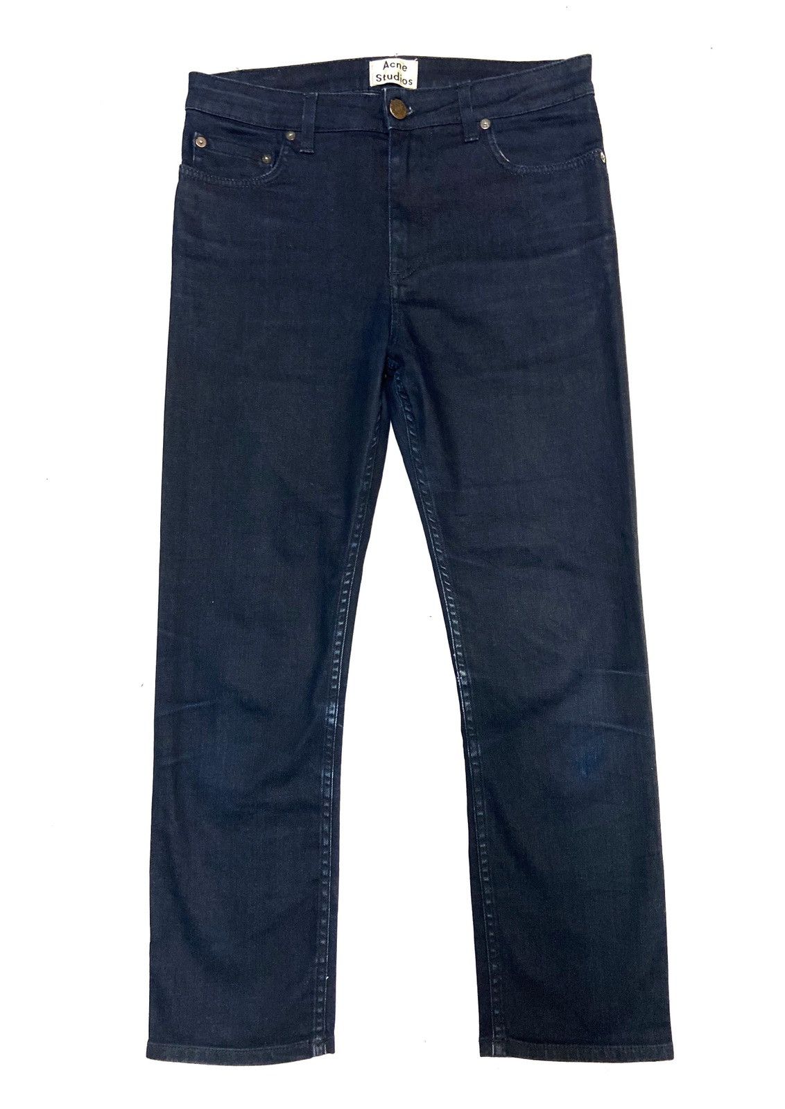 Acne Studios Acne Studios Dark Blue Pop Sound Cropped Denim Size 30" Size US 30 / EU 46 - 1 Thumbnail