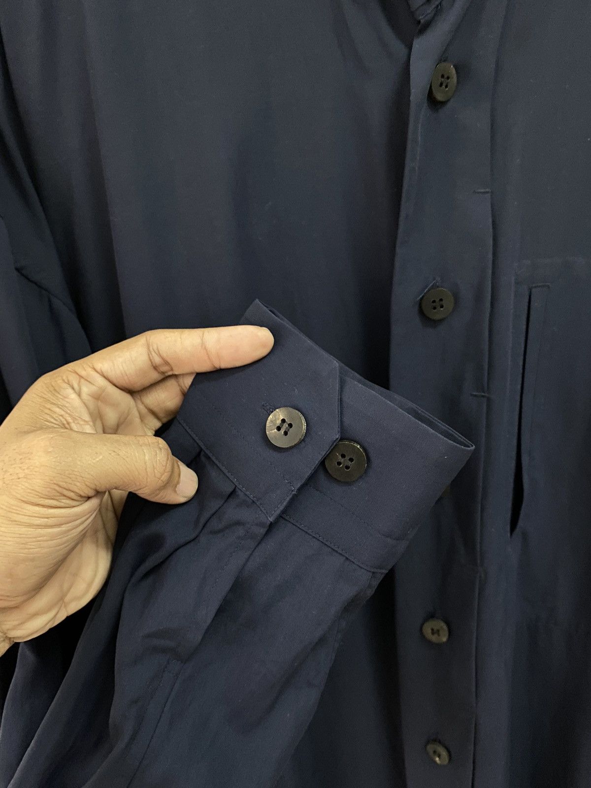 Issey Miyake Issey Miyake Men Rayon Shirt Woody Button Japanese Style Size US L / EU 52-54 / 3 - 6 Thumbnail