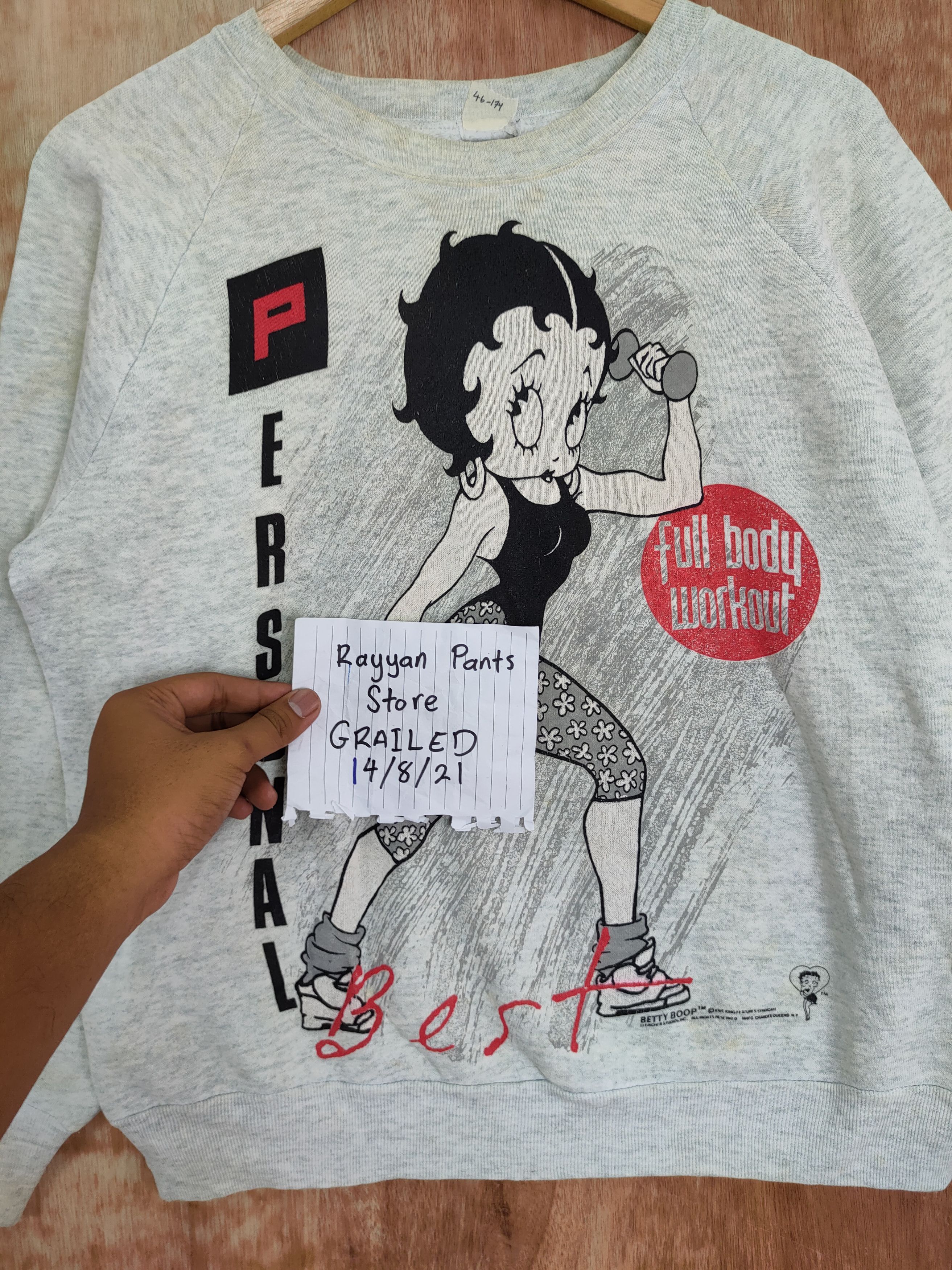 Cartoon Network DL 1991 Betty Bepop movie cartoon sweatshirt vintage #46-174 Size US S / EU 44-46 / 1 - 11 Thumbnail