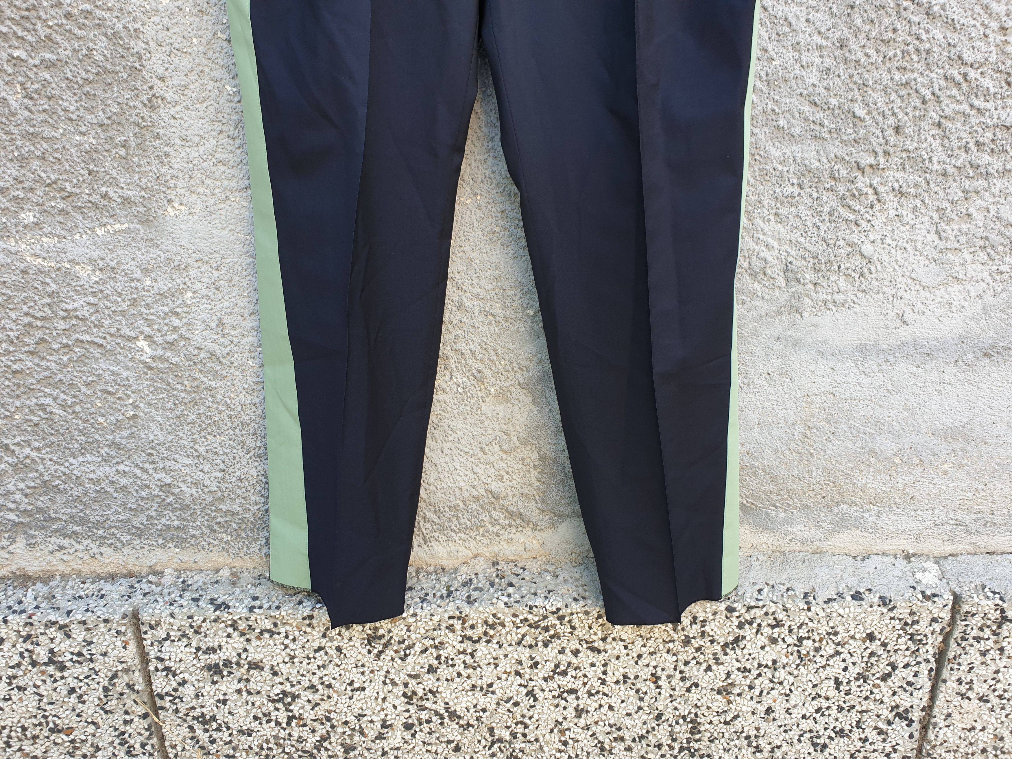 Valentino $795 VALENTINO Blue Contrast-Panel Straight-Leg Trousers Size US 30 / EU 46 - 11 Thumbnail