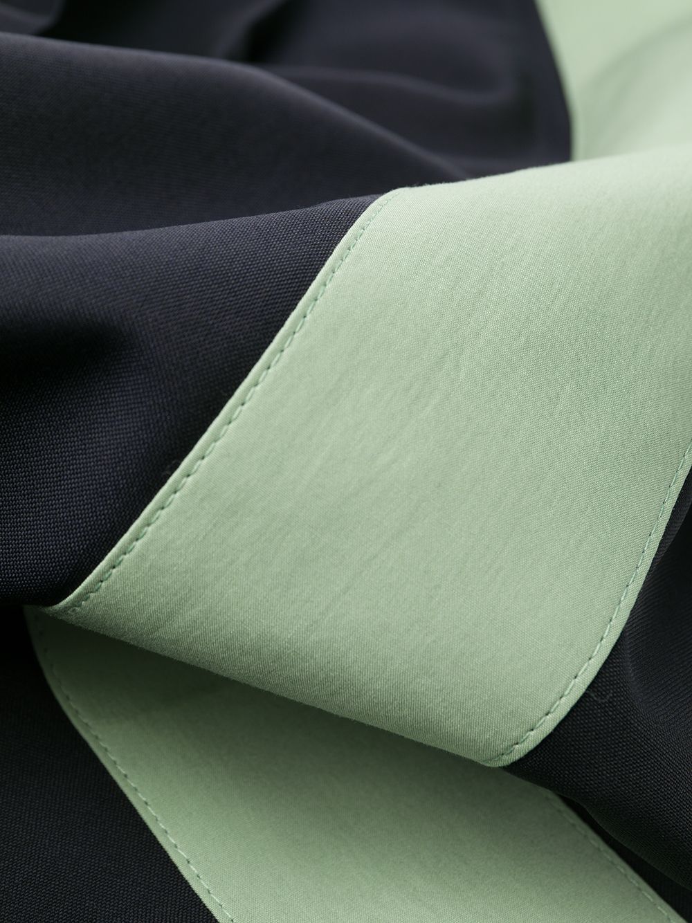 Valentino $795 VALENTINO Blue Contrast-Panel Straight-Leg Trousers Size US 30 / EU 46 - 6 Thumbnail