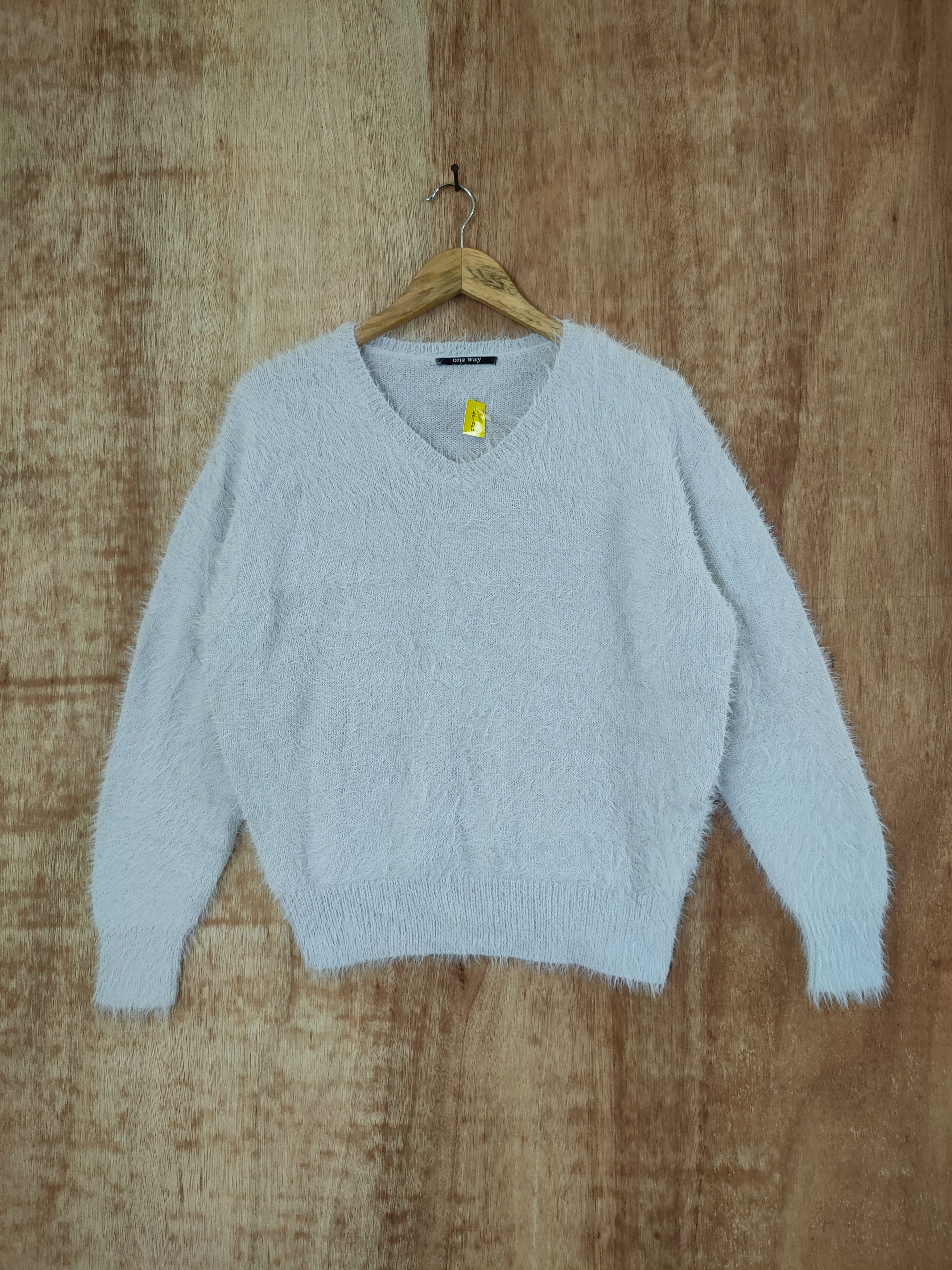 Aran Isles Knitwear × Japanese Brand One Way knitwear mohair fur shaggy japan sweatshirt #46-542 Size M / US 6-8 / IT 42-44 - 1 Thumbnail