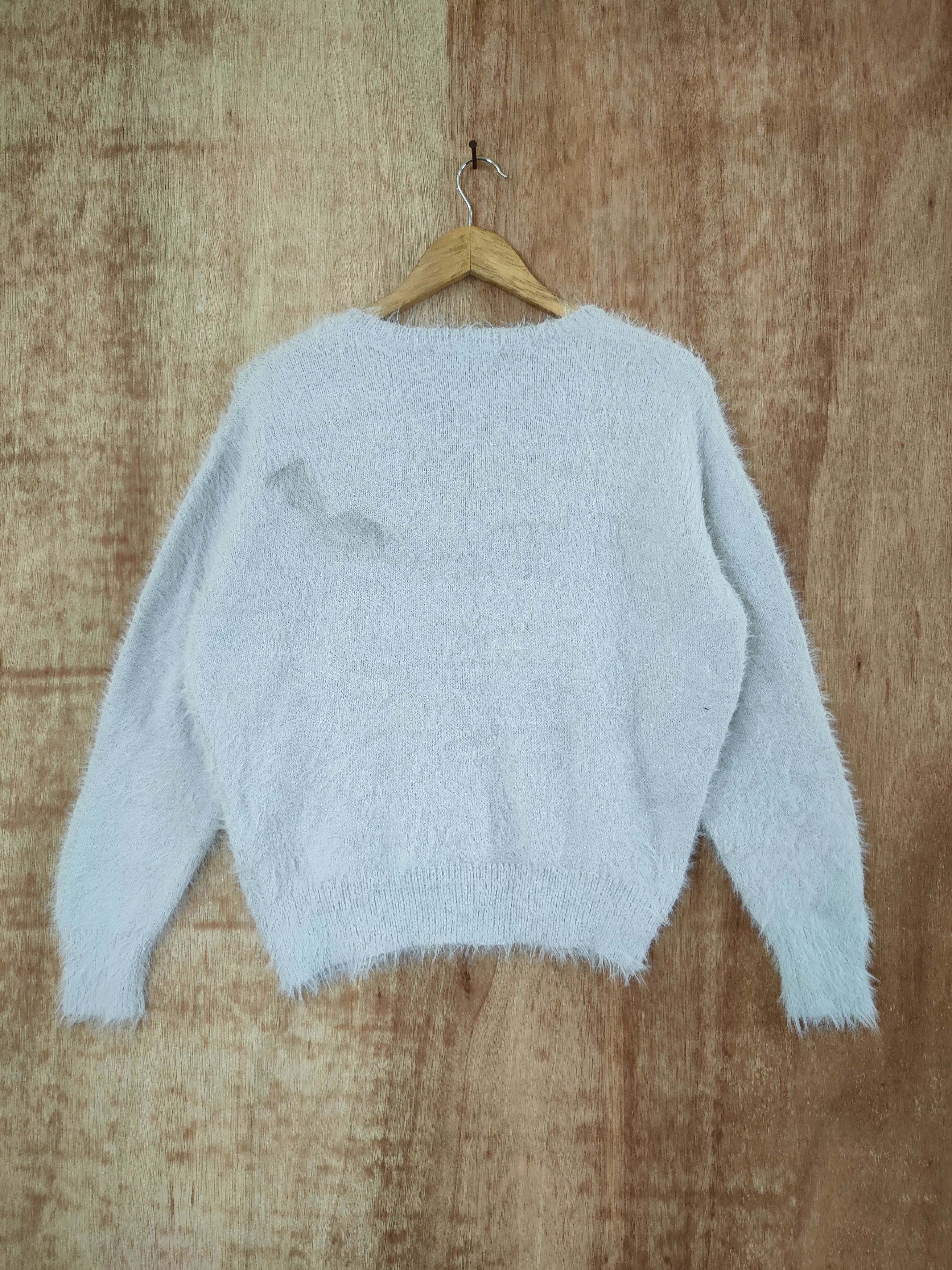 Aran Isles Knitwear × Japanese Brand One Way knitwear mohair fur shaggy japan sweatshirt #46-542 Size M / US 6-8 / IT 42-44 - 8 Thumbnail