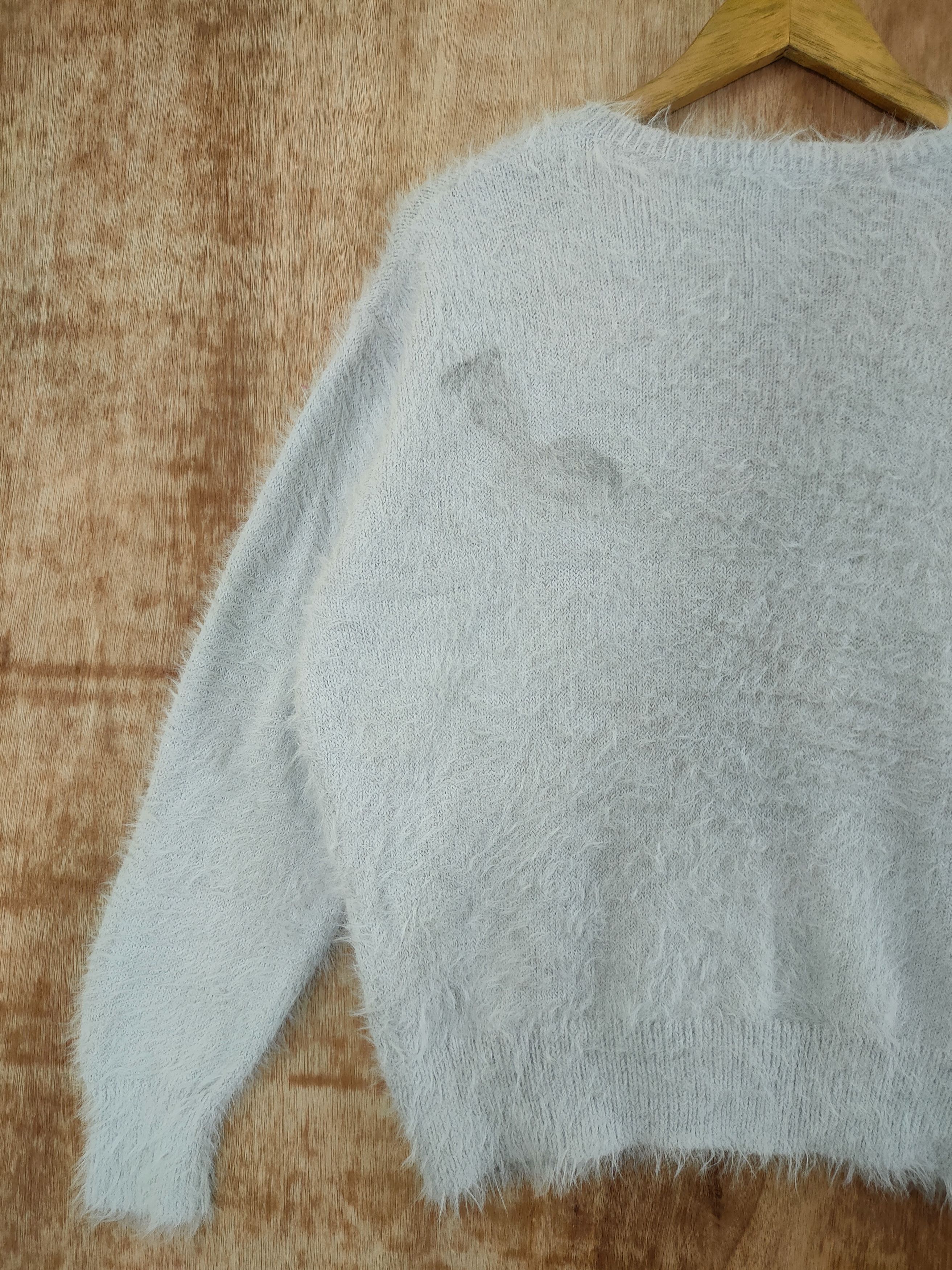 Aran Isles Knitwear × Japanese Brand One Way knitwear mohair fur shaggy japan sweatshirt #46-542 Size M / US 6-8 / IT 42-44 - 9 Thumbnail