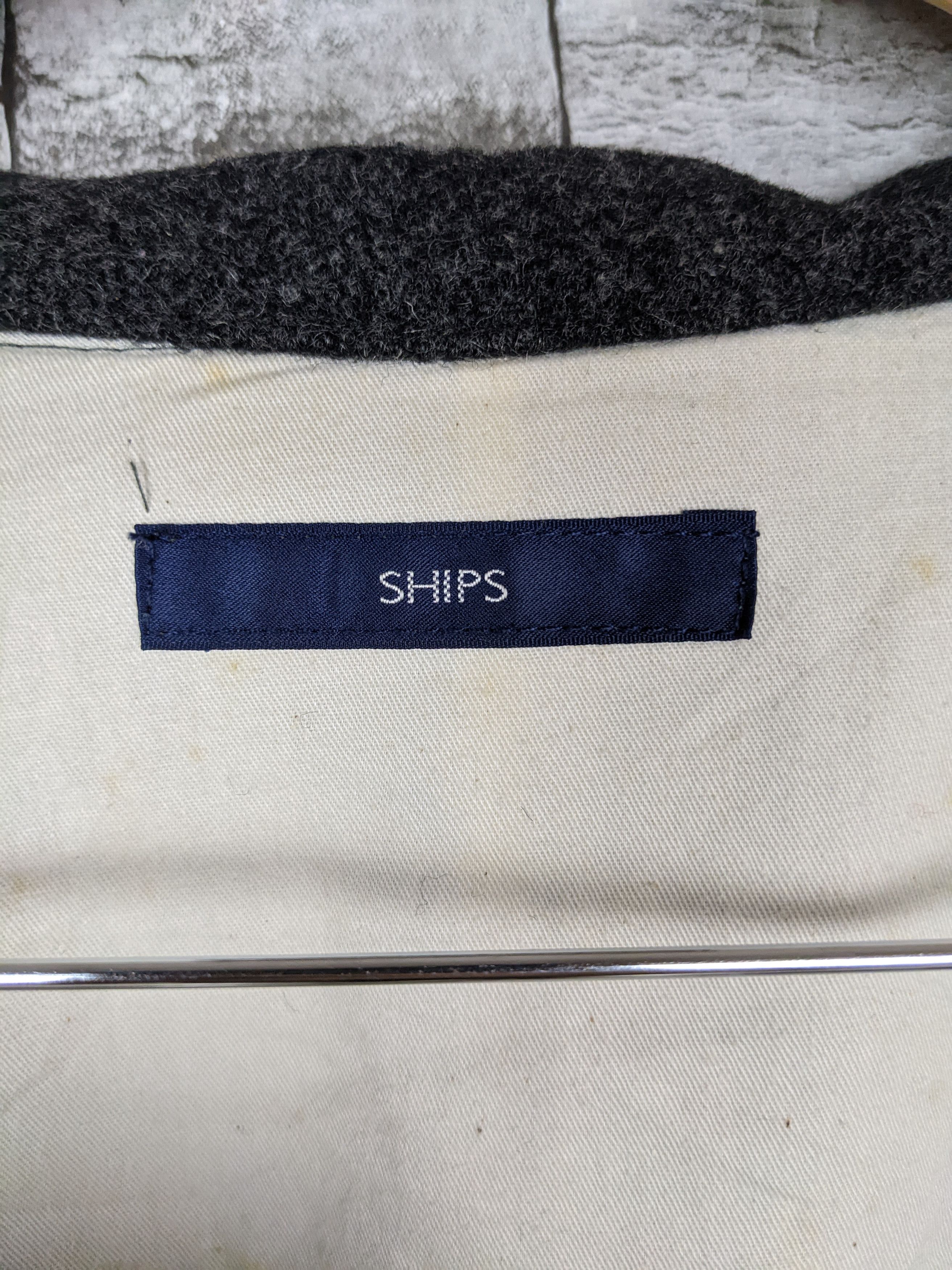SHIPS Ships Japan Wool Light Jacket Button On Coat Outerwear Size US L / EU 52-54 / 3 - 8 Thumbnail