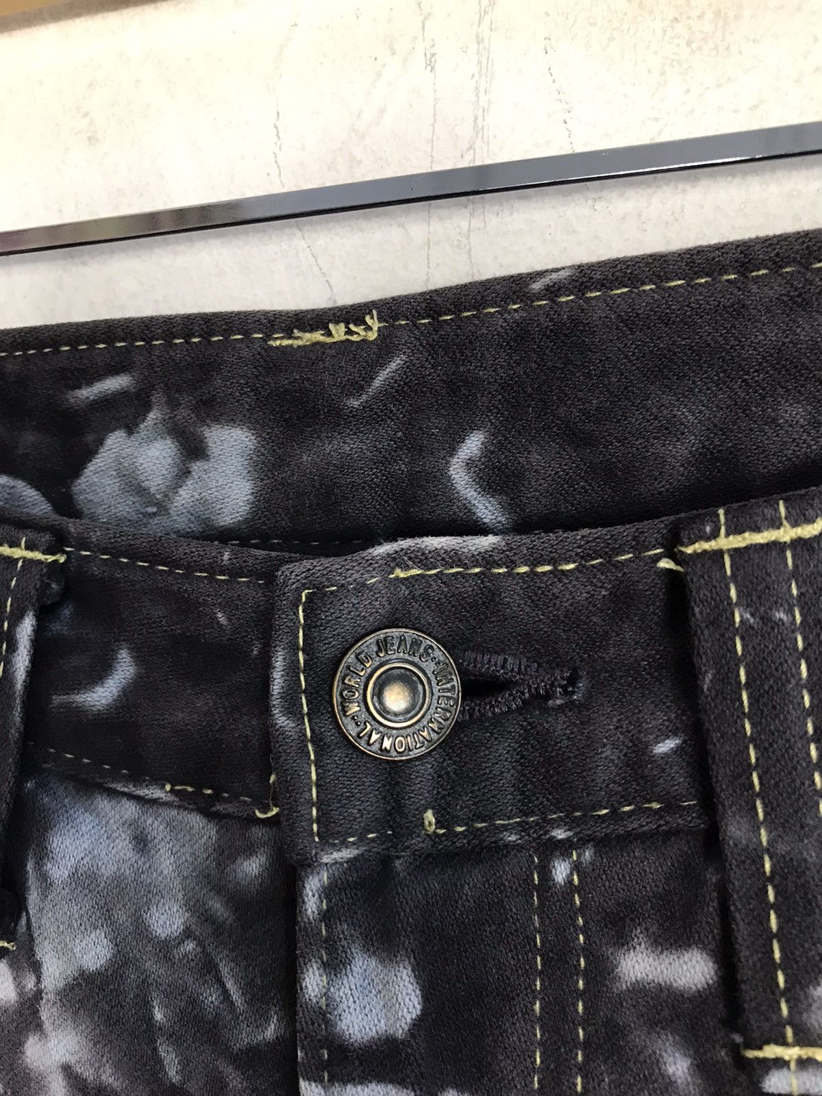 Japanese Brand × Vintage Vintage Blue Way Design Tie Dye Zipper Style Size US 27 - 7 Thumbnail