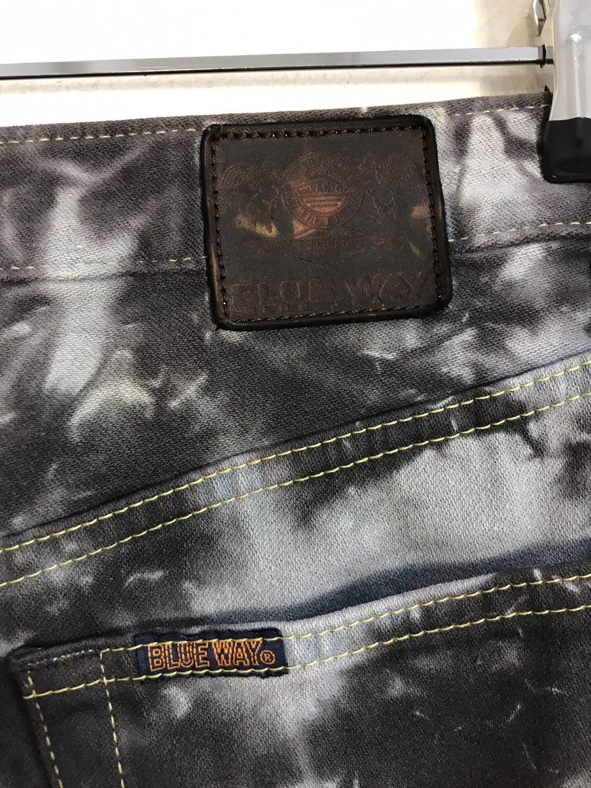Japanese Brand × Vintage Vintage Blue Way Design Tie Dye Zipper Style Size US 27 - 13 Thumbnail