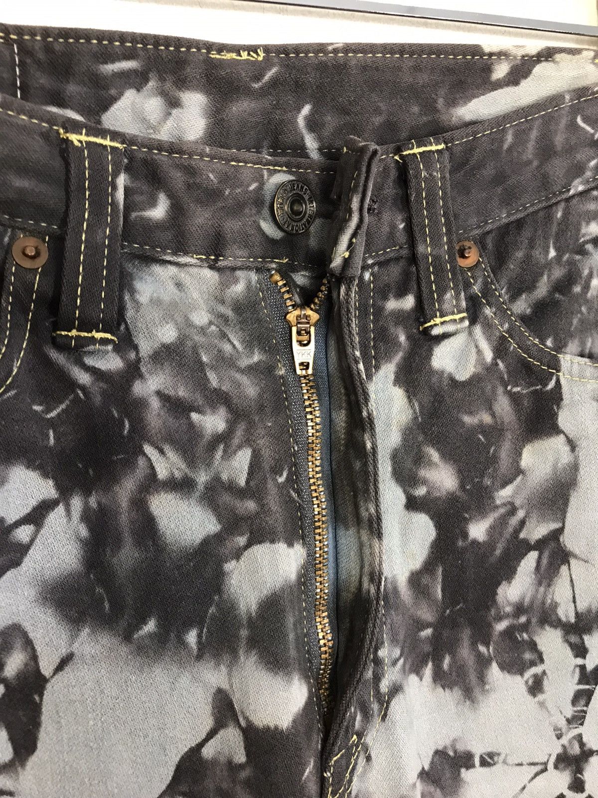 Japanese Brand × Vintage Vintage Blue Way Design Tie Dye Zipper Style Size US 27 - 9 Thumbnail