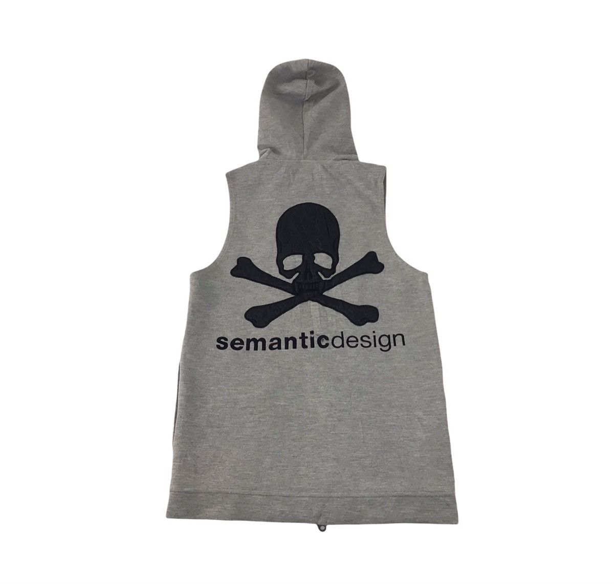 Roen Semantic Design Vest Big Embroidery Skull Logo Size S