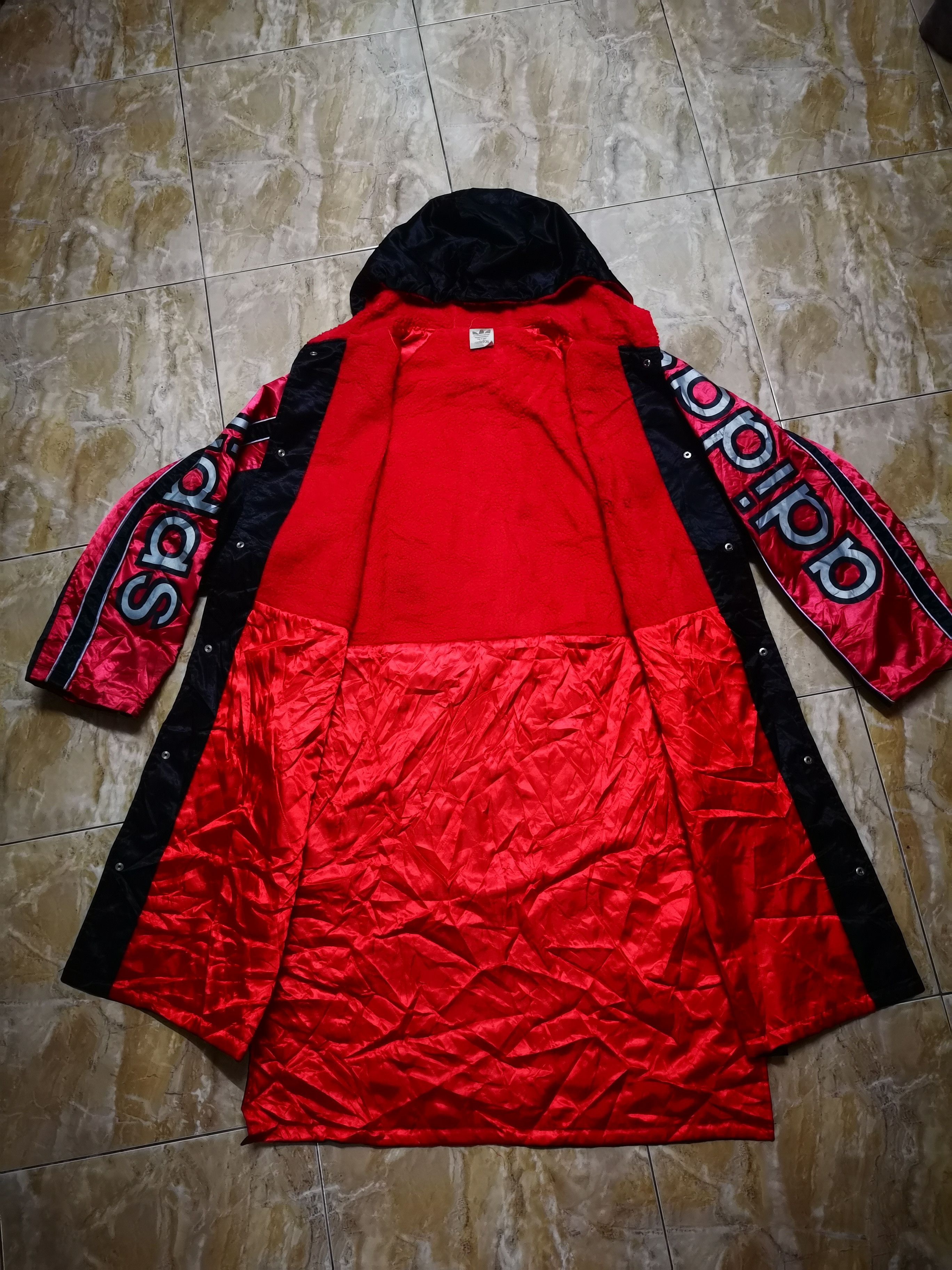 Adidas × Vintage Vintage Adidas Parka Big Logo Size US L / EU 52-54 / 3 - 3 Thumbnail