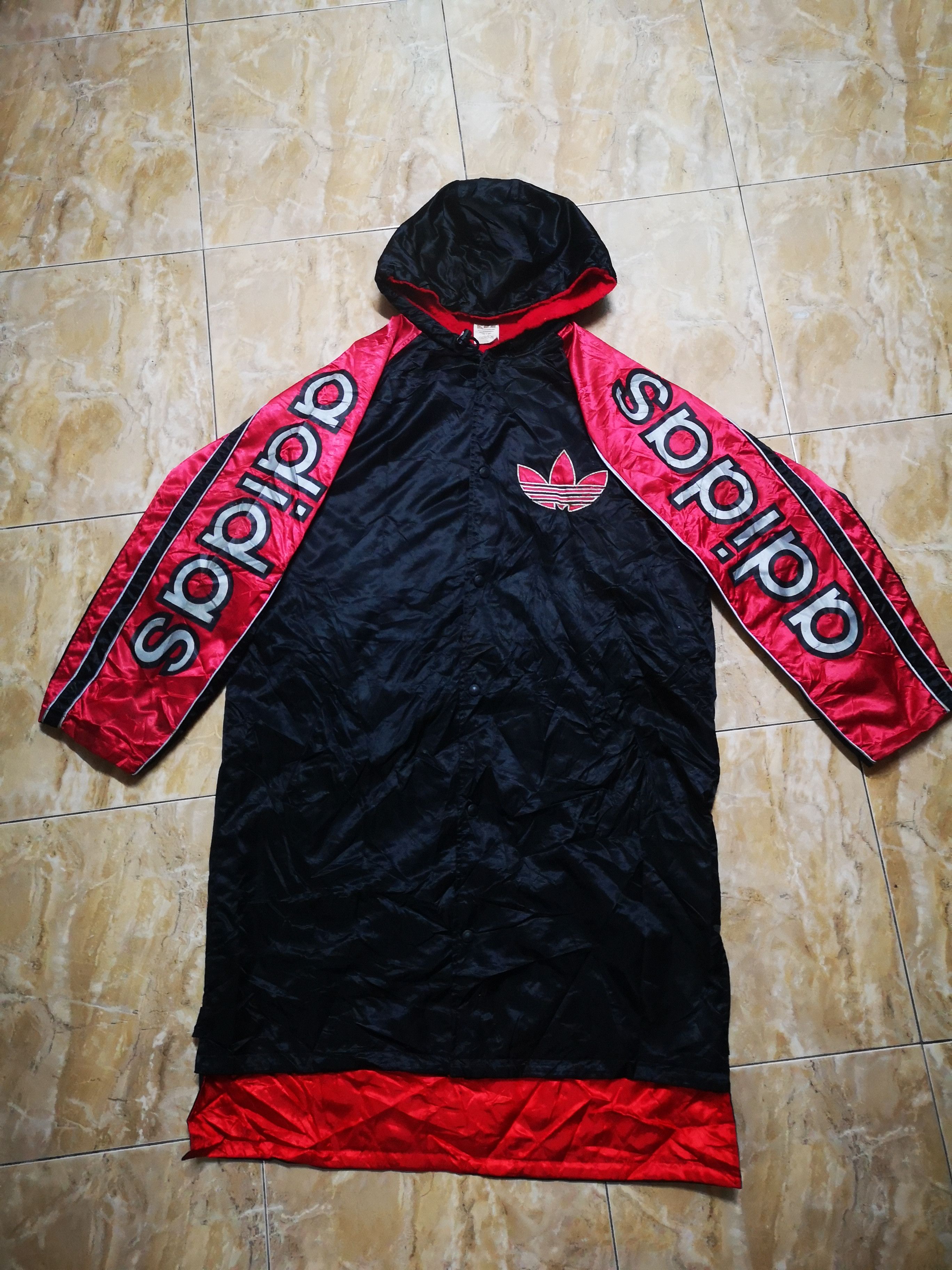 Adidas × Vintage Vintage Adidas Parka Big Logo Size US L / EU 52-54 / 3 - 1 Thumbnail