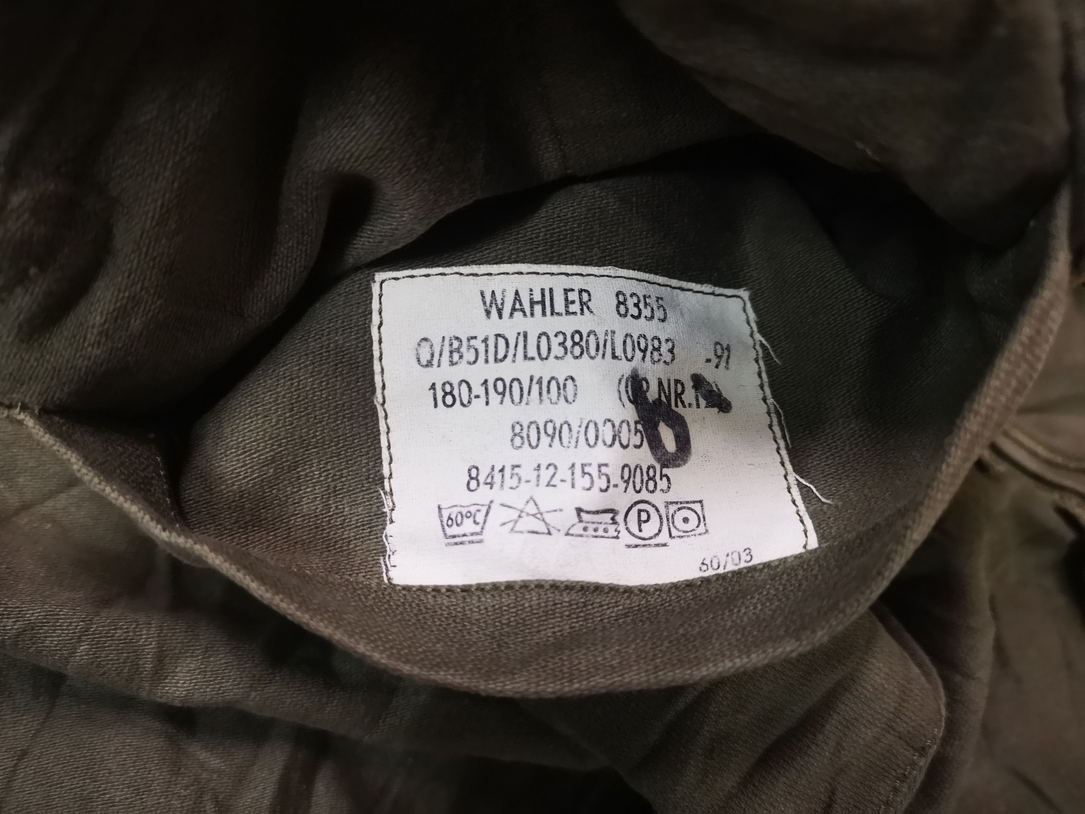 Other G. wahler Vintage Germany military Uniform Size US L / EU 52-54 / 3 - 7 Thumbnail