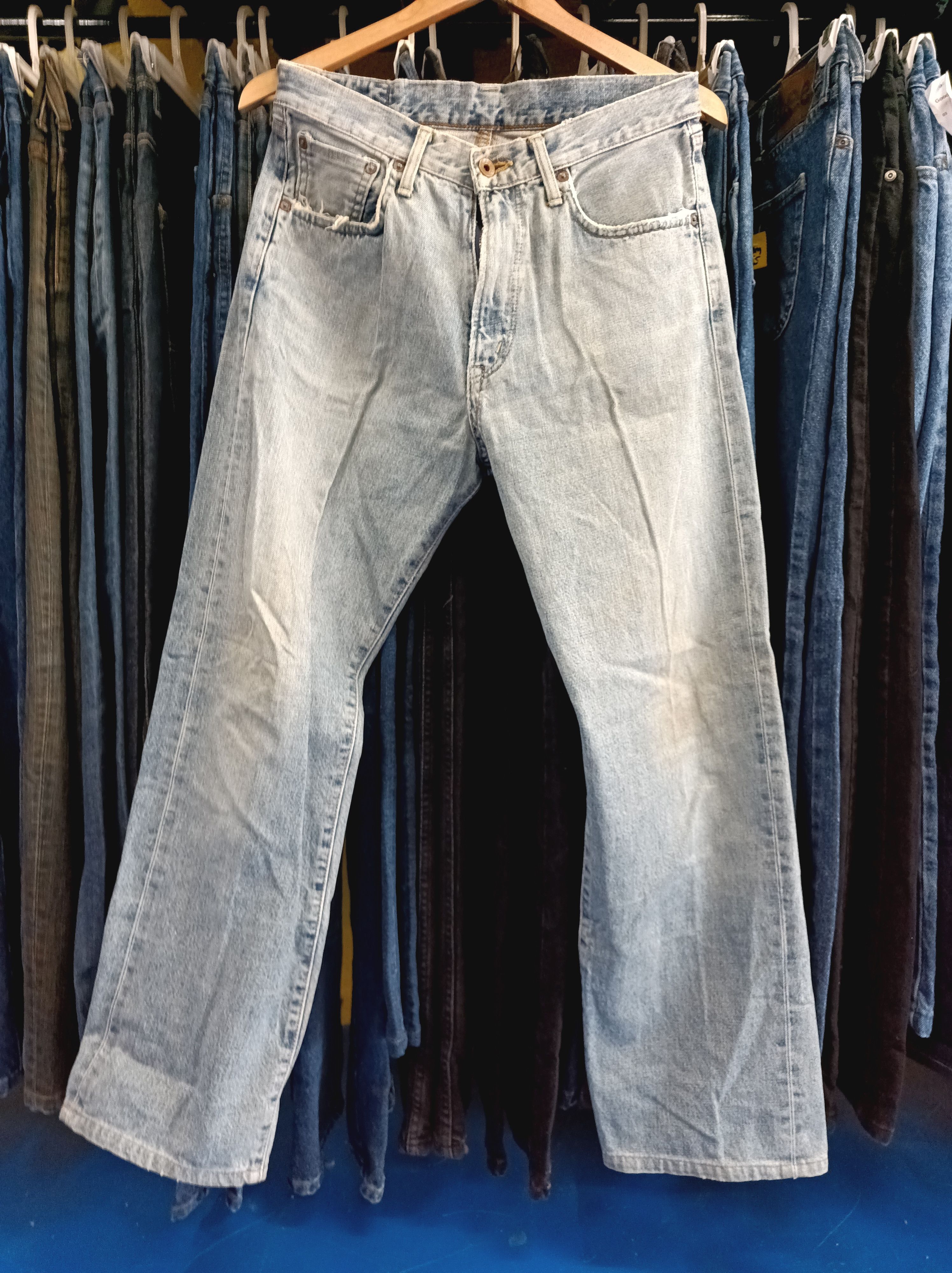 EDWIN 505X JAPANESE RED SELVEDGE RAW DENIM JEANS STRAIGHT ROCKABILLY 33W 34L