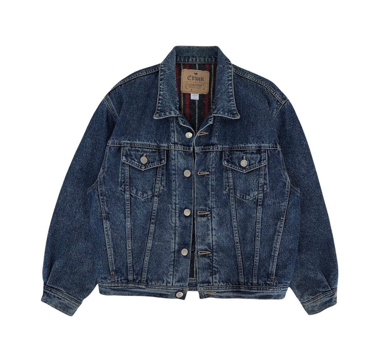 Edwin Vintage Edwin Blanket Lined Denim Jacket Size US L / EU 52-54 / 3 - 10 Thumbnail