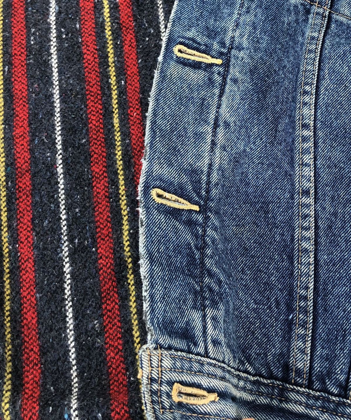 Edwin Vintage Edwin Blanket Lined Denim Jacket Size US L / EU 52-54 / 3 - 20 Thumbnail