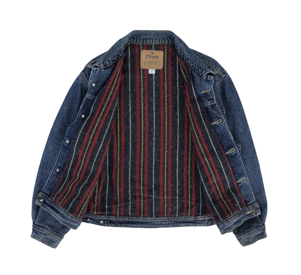 Edwin Vintage Edwin Blanket Lined Denim Jacket Size US L / EU 52-54 / 3 - 11 Thumbnail