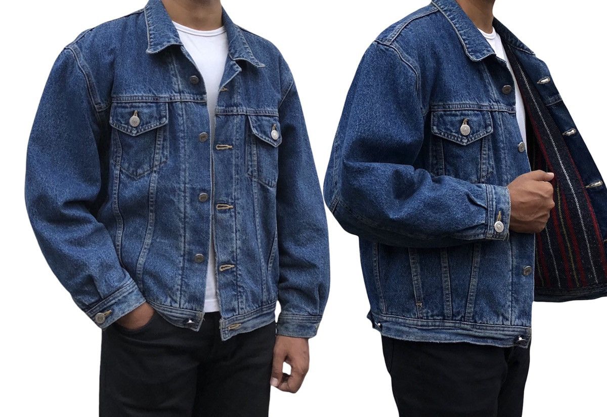 Edwin Vintage Edwin Blanket Lined Denim Jacket Size US L / EU 52-54 / 3 - 2 Thumbnail