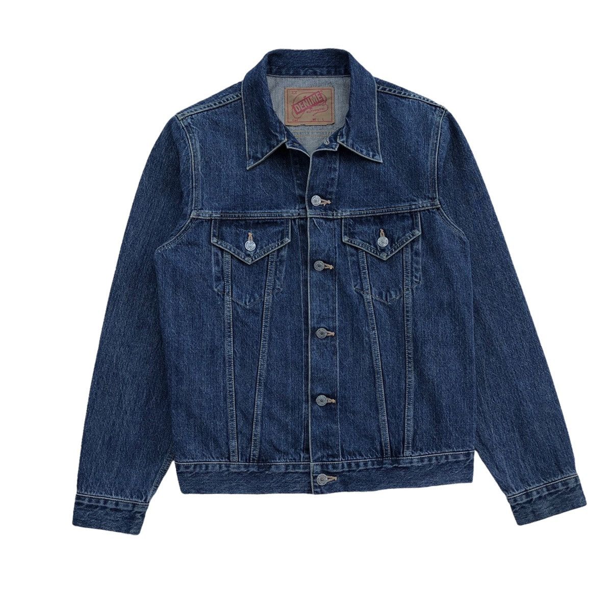 Denime Japanese Blue Jeans Denime Selvedge Trucker Jacket Size US M / EU 48-50 / 2 - 7 Thumbnail