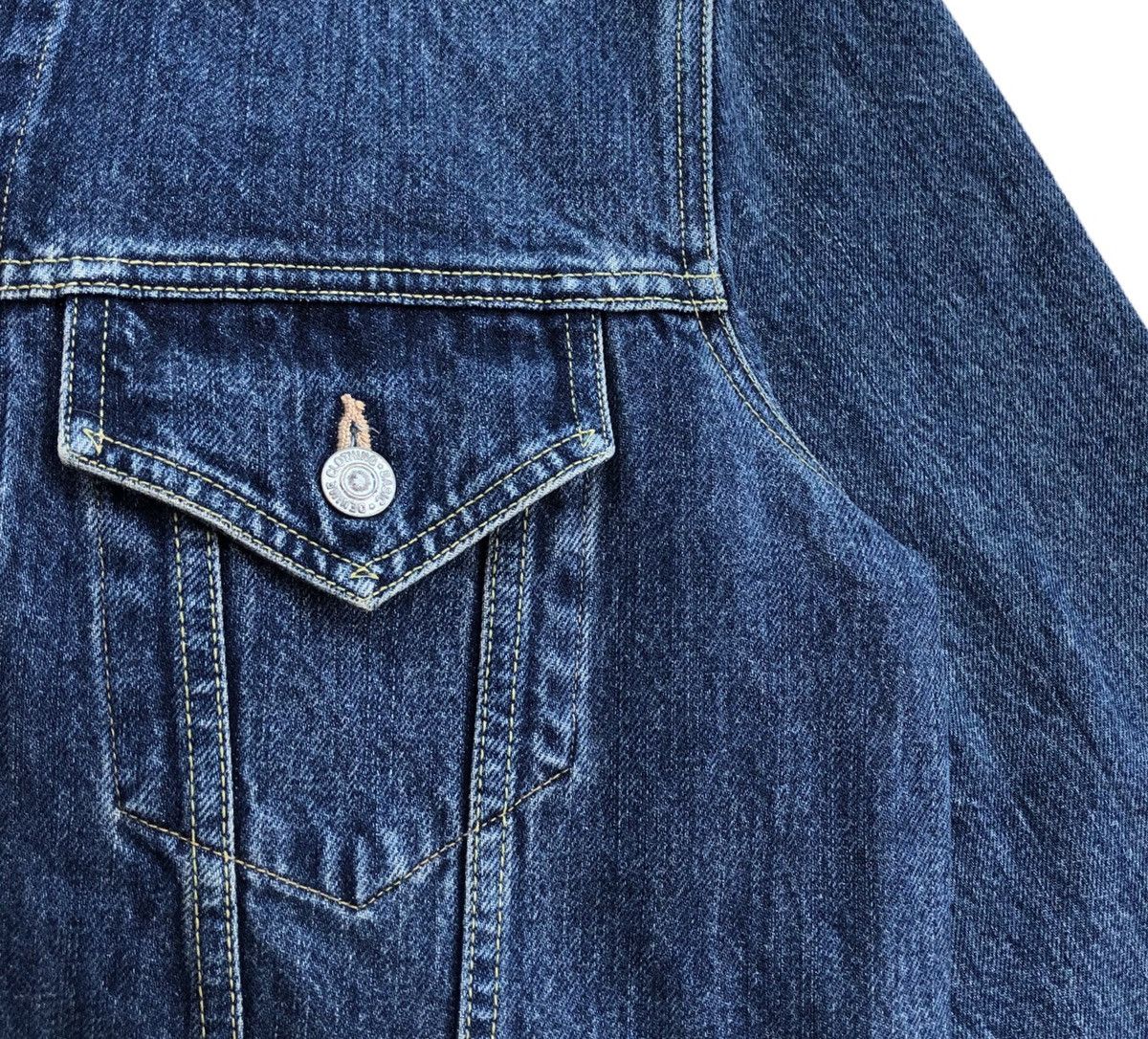 Denime Japanese Blue Jeans Denime Selvedge Trucker Jacket Size US M / EU 48-50 / 2 - 9 Thumbnail