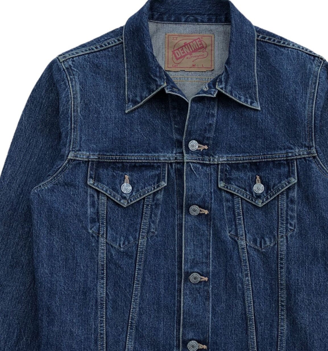 Denime Japanese Blue Jeans Denime Selvedge Trucker Jacket Size US M / EU 48-50 / 2 - 6 Thumbnail