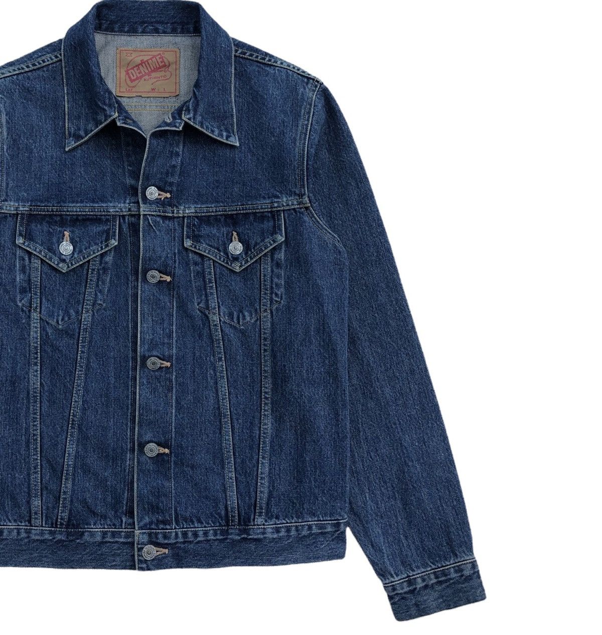 Denime Japanese Blue Jeans Denime Selvedge Trucker Jacket Size US M / EU 48-50 / 2 - 8 Thumbnail