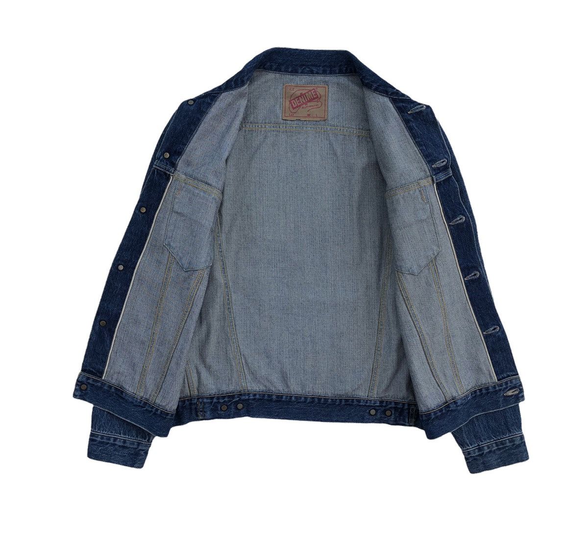 Denime Japanese Blue Jeans Denime Selvedge Trucker Jacket Size US M / EU 48-50 / 2 - 14 Thumbnail