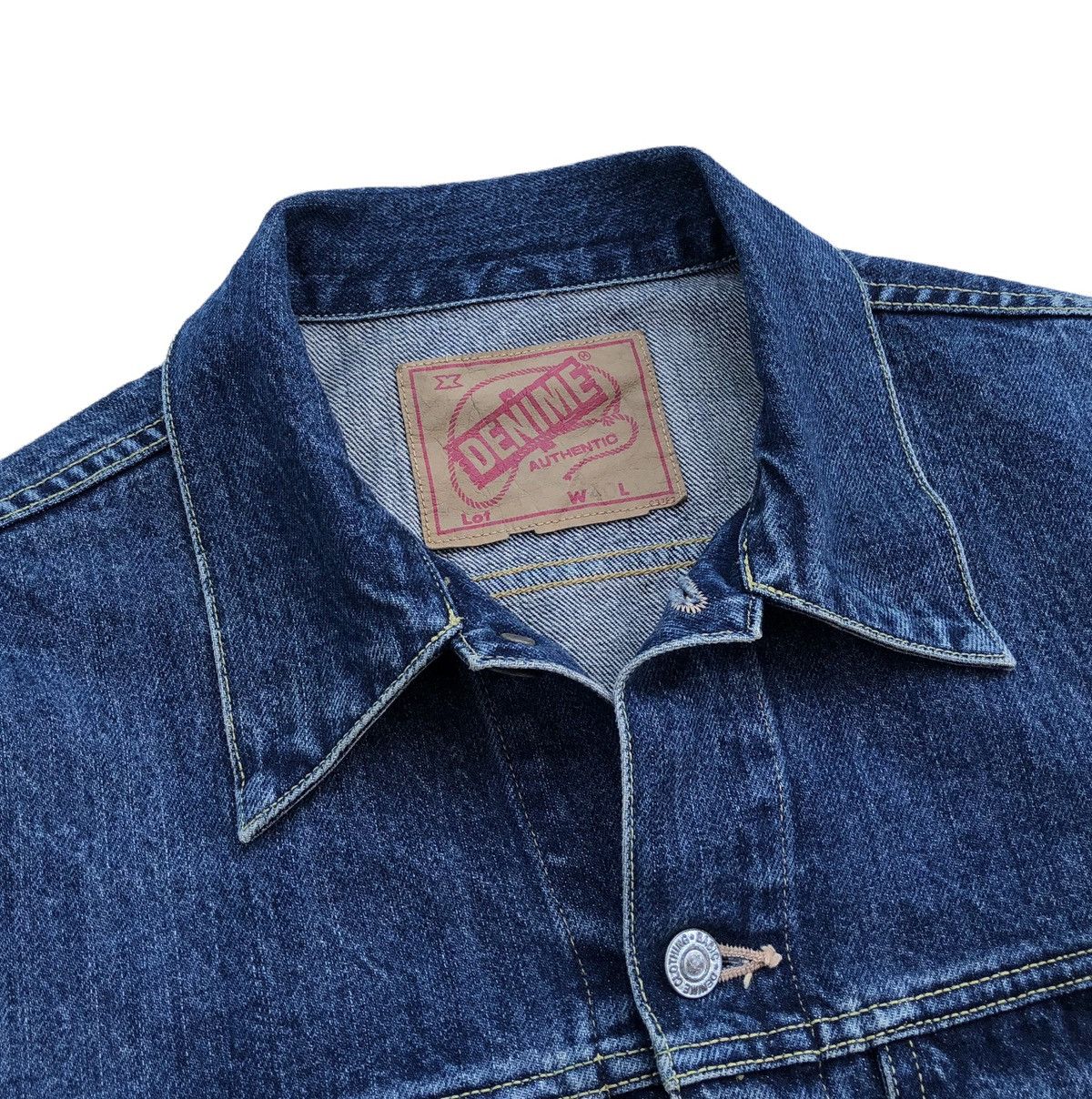 Denime Japanese Blue Jeans Denime Selvedge Trucker Jacket Size US M / EU 48-50 / 2 - 10 Thumbnail