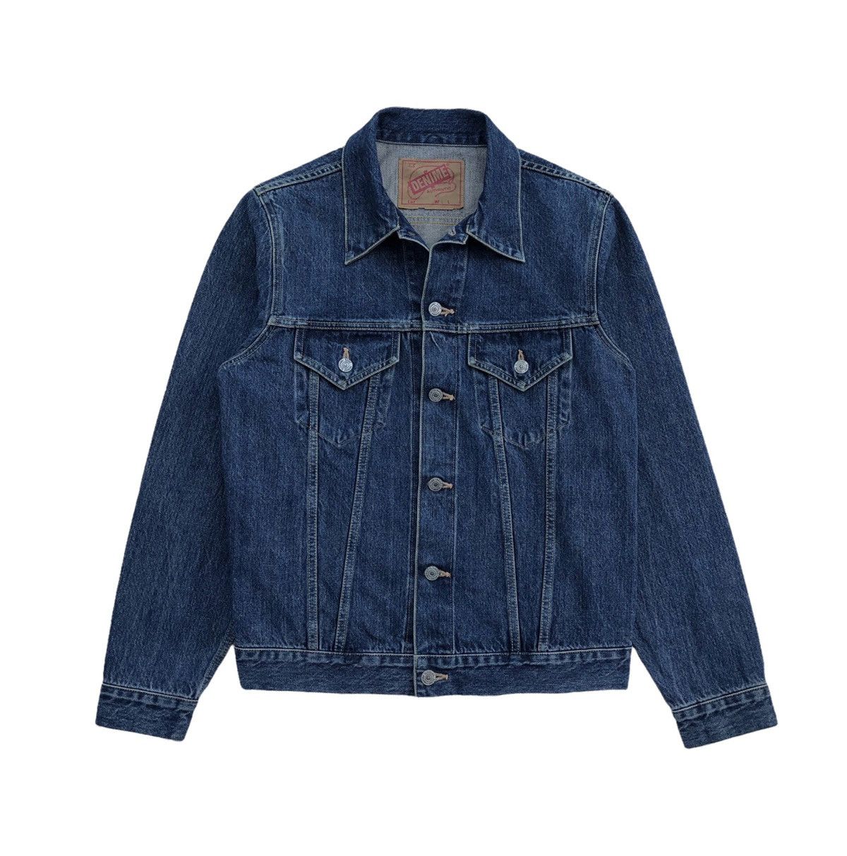 Denime Japanese Blue Jeans Denime Selvedge Trucker Jacket Size US M / EU 48-50 / 2 - 5 Thumbnail