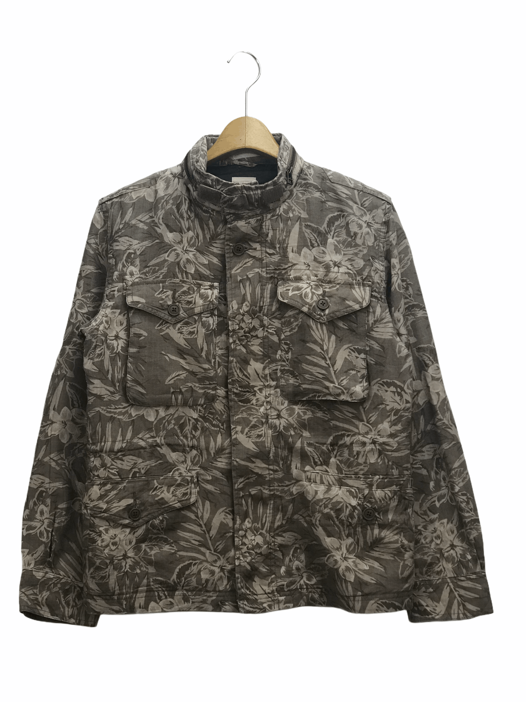 Japanese Brand BACK NUMBER LINEN FLORA DESIGN M65 ARMY JACKET STYLE Size US S / EU 44-46 / 1 - 1 Thumbnail