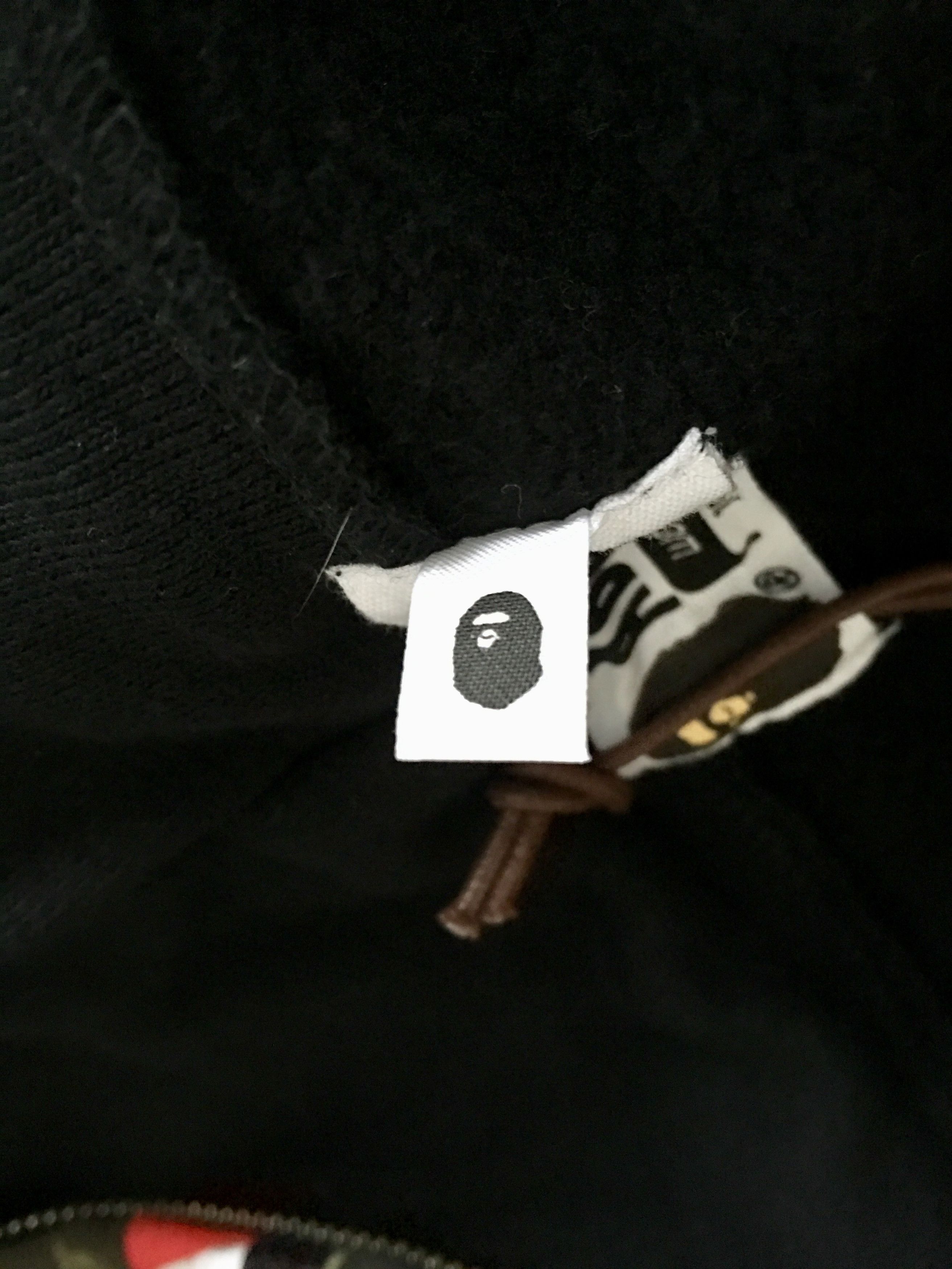 Bape Bape x Big Sean Shark Full Zip Shark Hoodie Black XL Size US XL / EU 56 / 4 - 12 Thumbnail