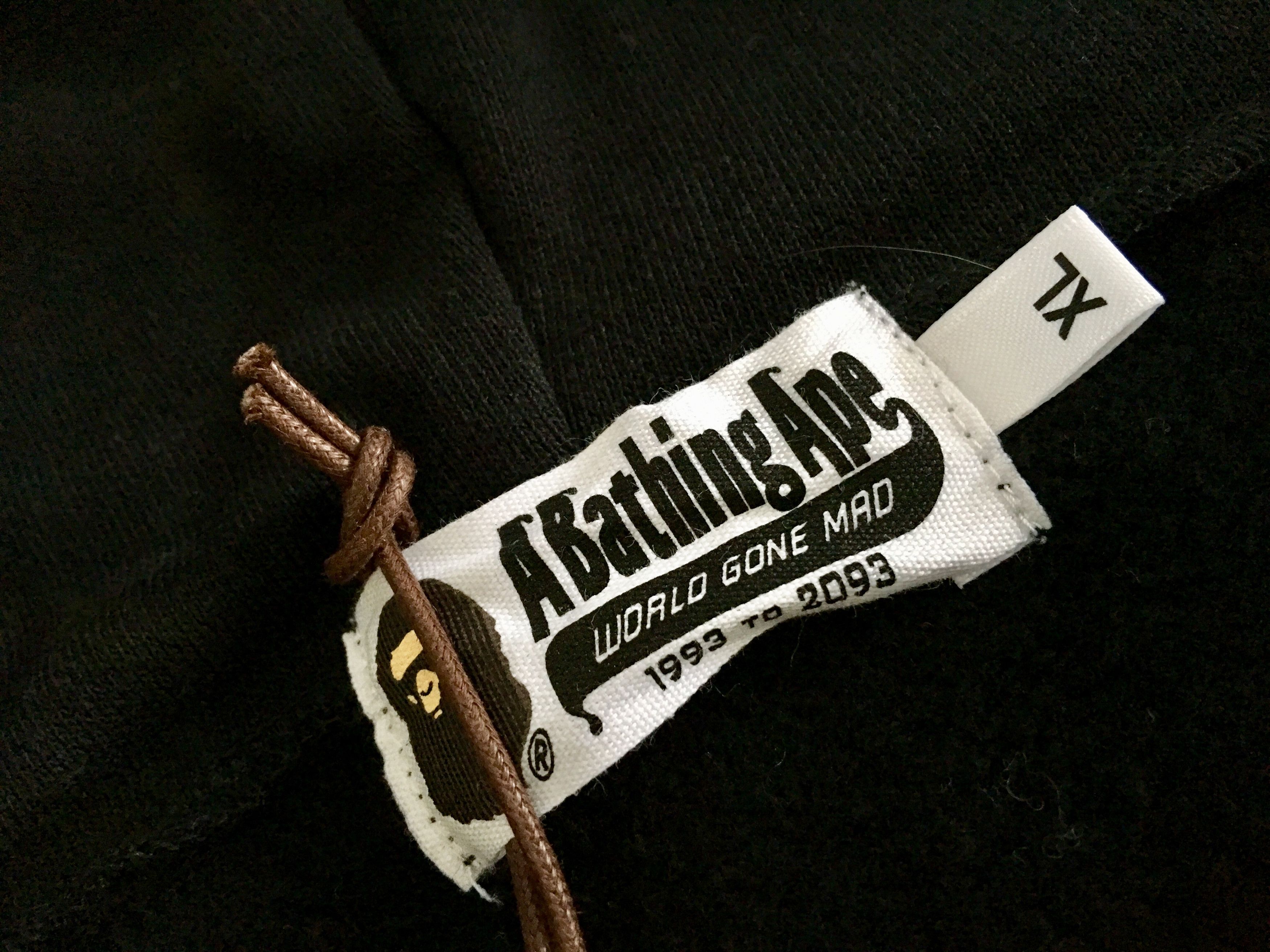 Bape Bape x Big Sean Shark Full Zip Shark Hoodie Black XL Size US XL / EU 56 / 4 - 10 Thumbnail