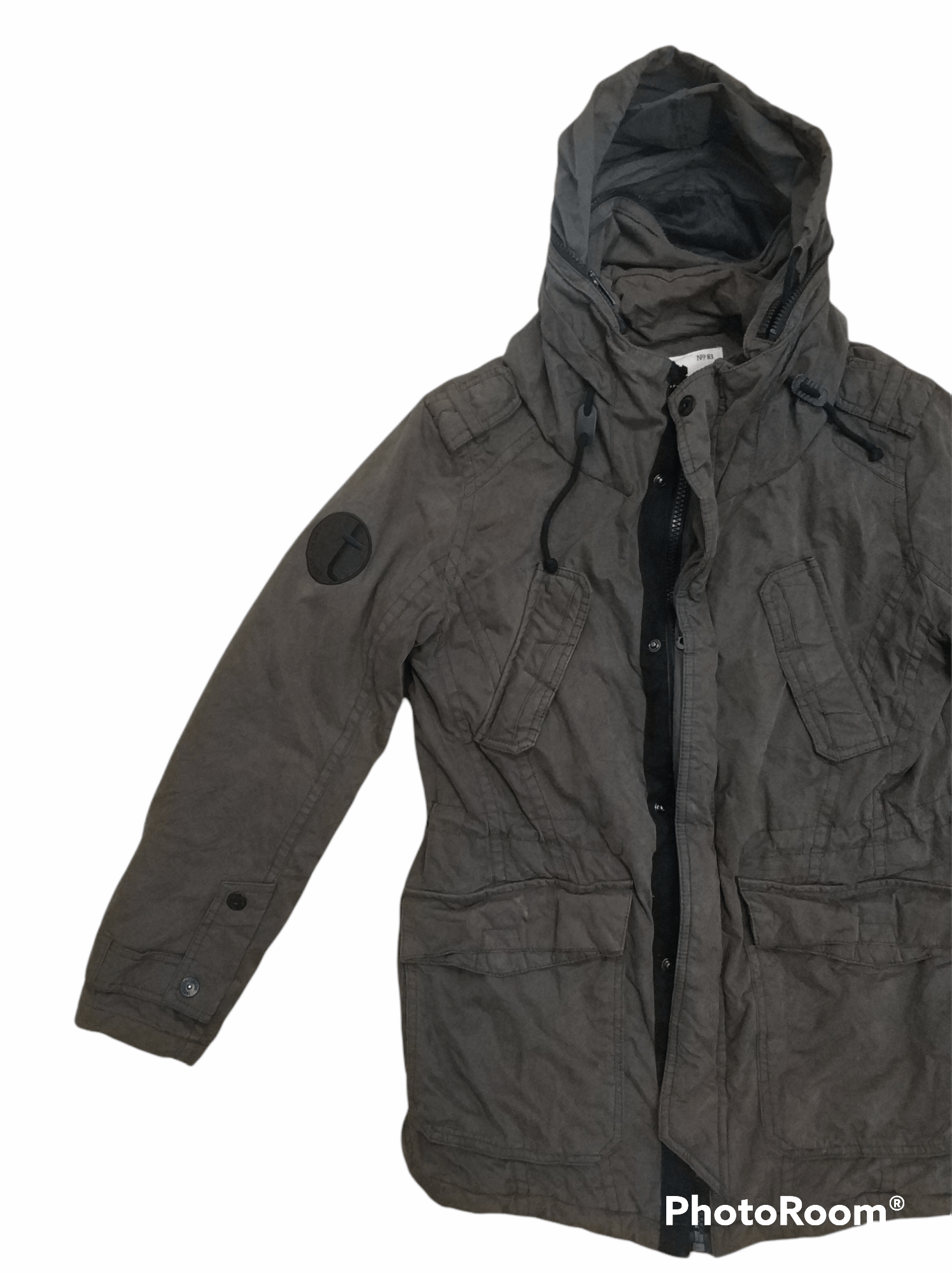 Japanese Brand 🔥TBJ Khaki Hoodie Quilted Jacket Size US M / EU 48-50 / 2 - 5 Thumbnail