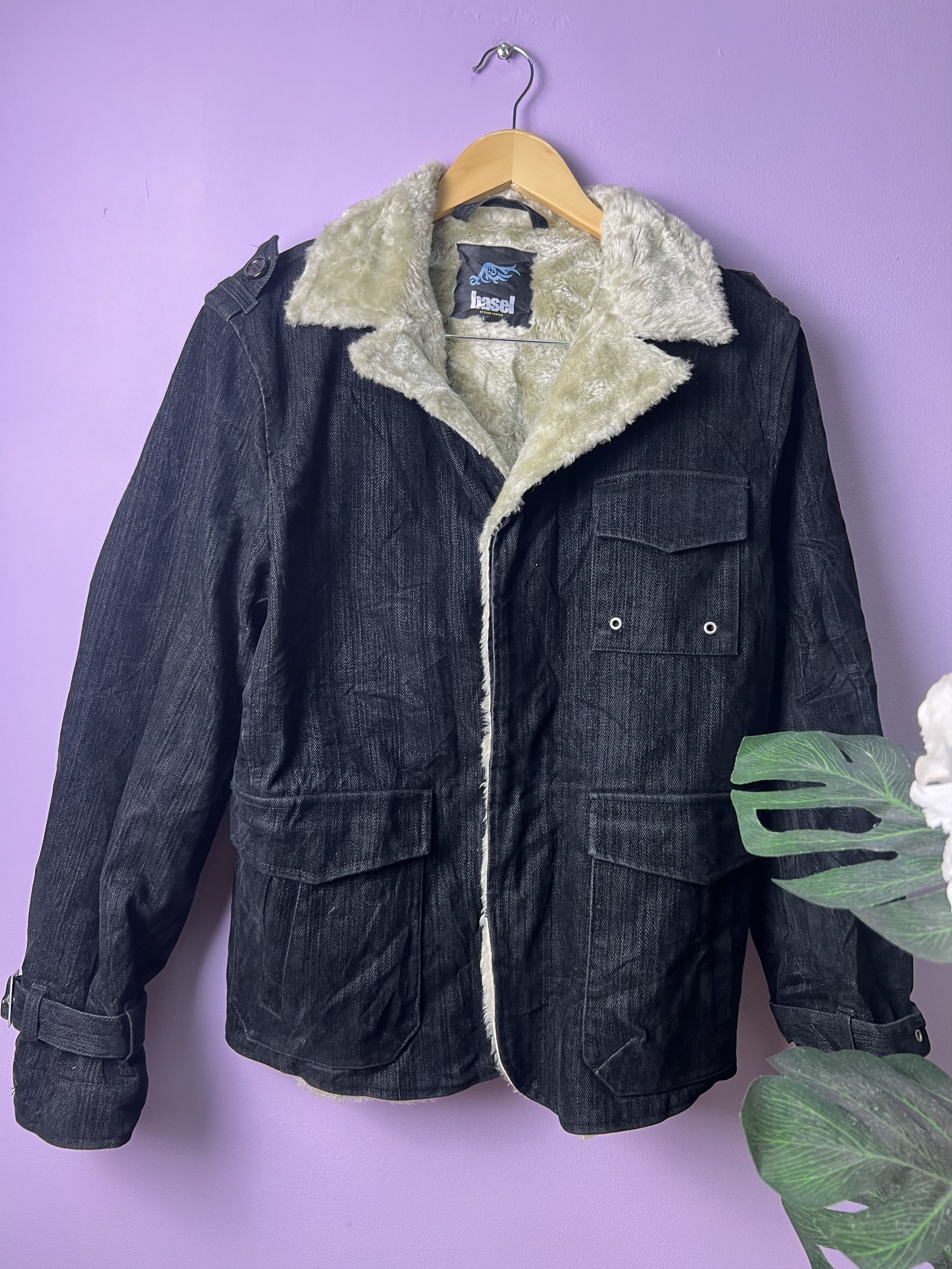 Japanese Brand 🔥Vintage Basel Sherpa Shearling Jackets Size US S / EU 44-46 / 1 - 3 Thumbnail
