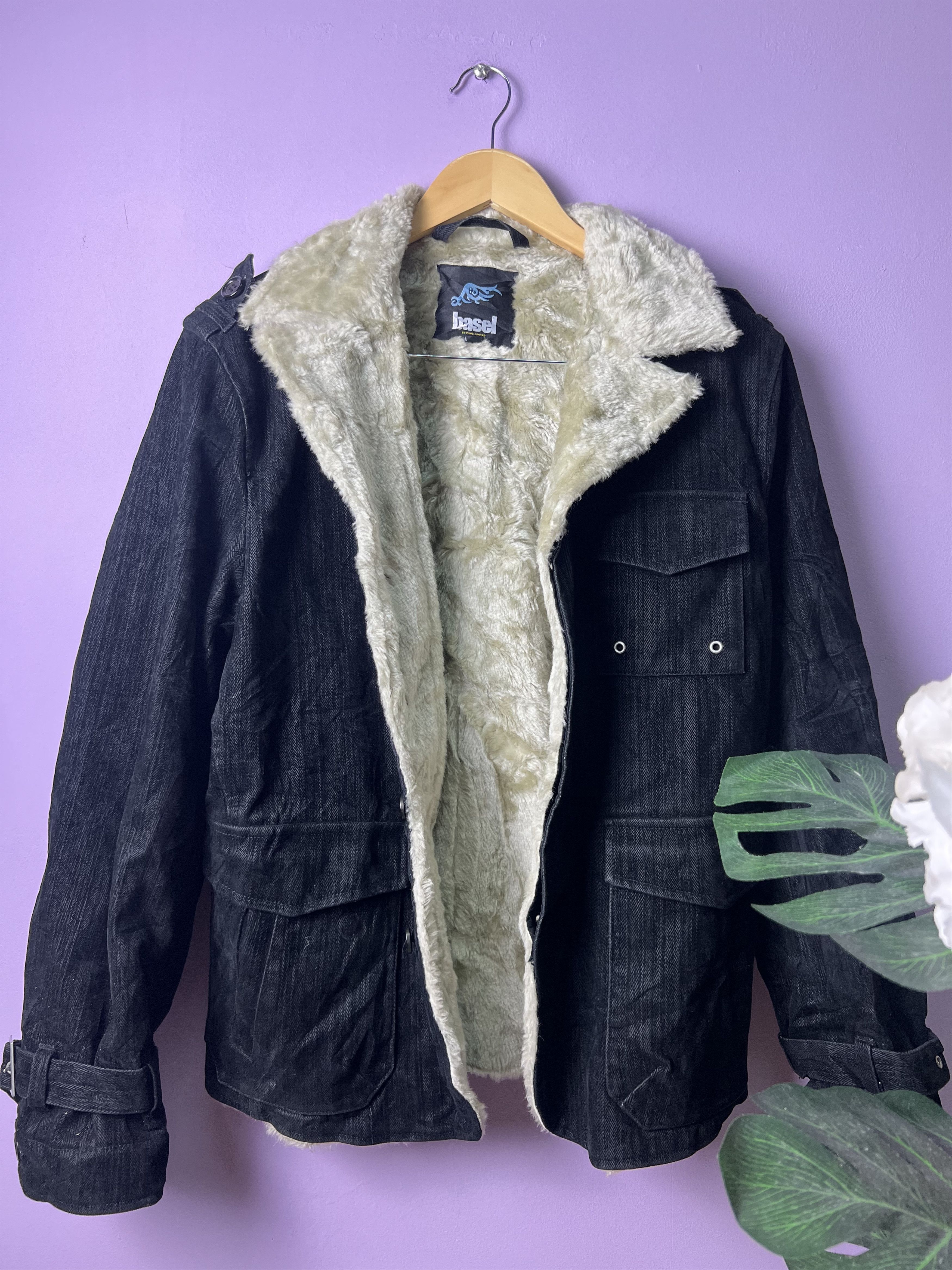 Japanese Brand 🔥Vintage Basel Sherpa Shearling Jackets Size US S / EU 44-46 / 1 - 2 Thumbnail
