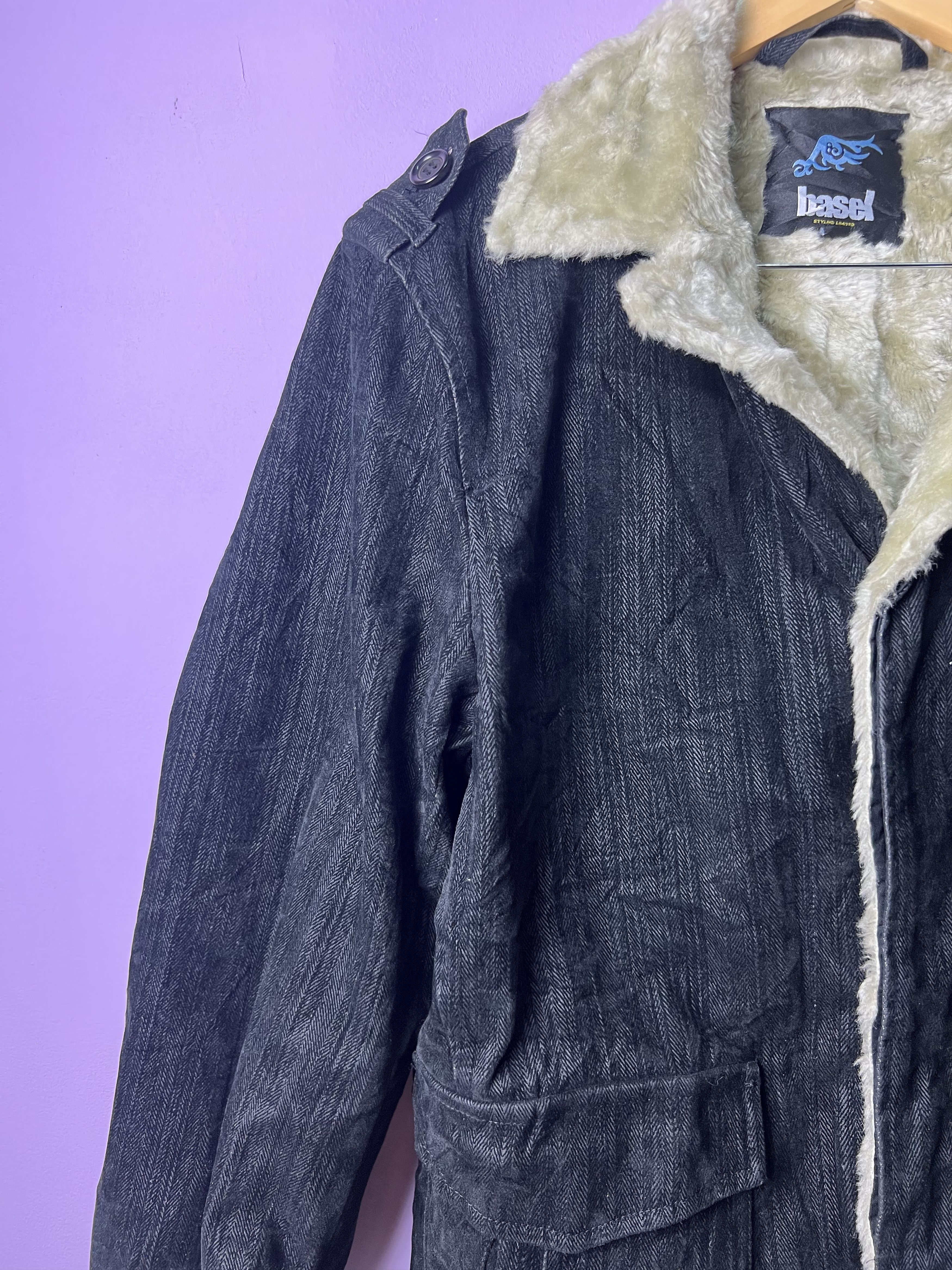 Japanese Brand 🔥Vintage Basel Sherpa Shearling Jackets Size US S / EU 44-46 / 1 - 8 Thumbnail