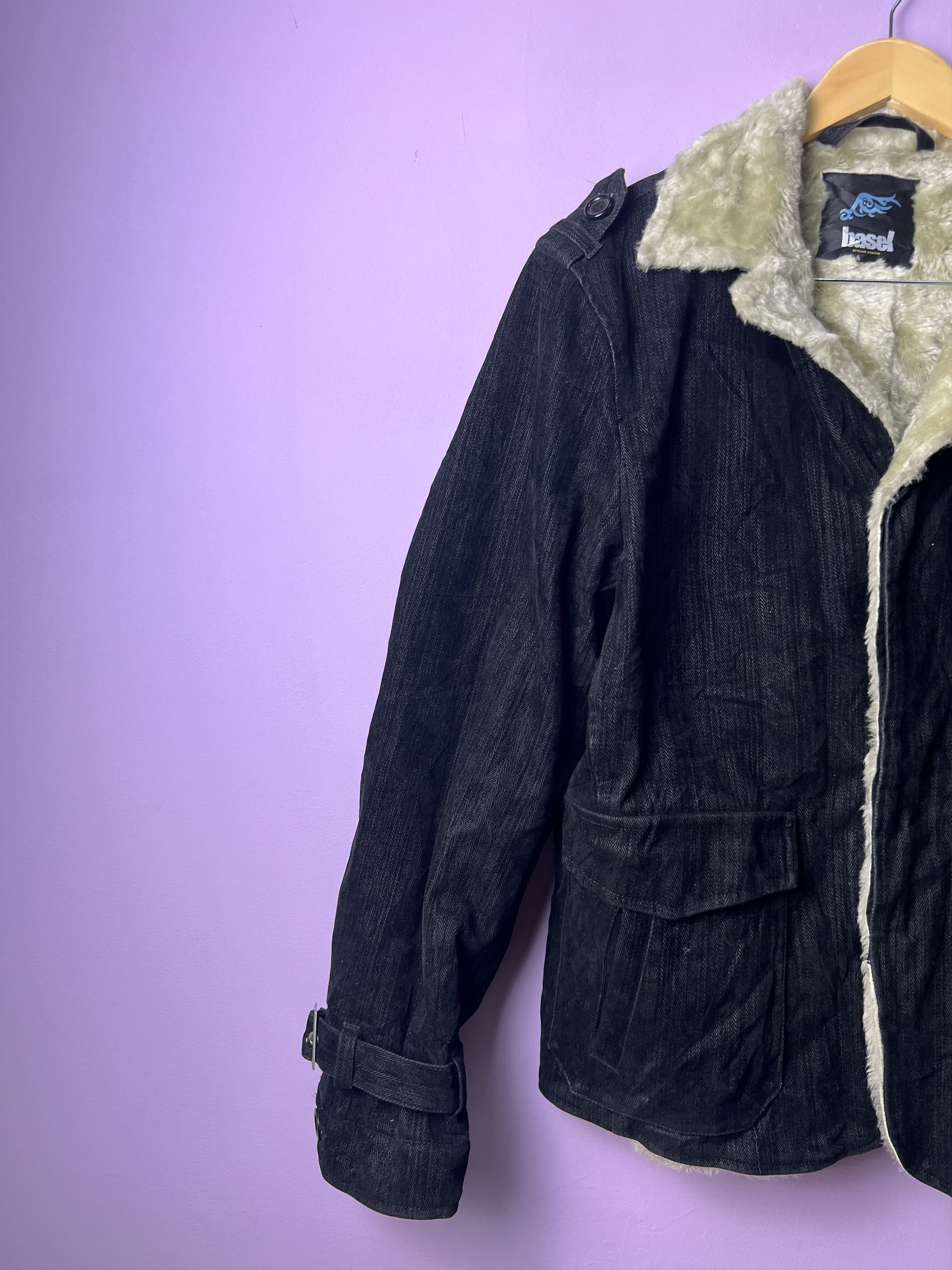 Japanese Brand 🔥Vintage Basel Sherpa Shearling Jackets Size US S / EU 44-46 / 1 - 5 Thumbnail