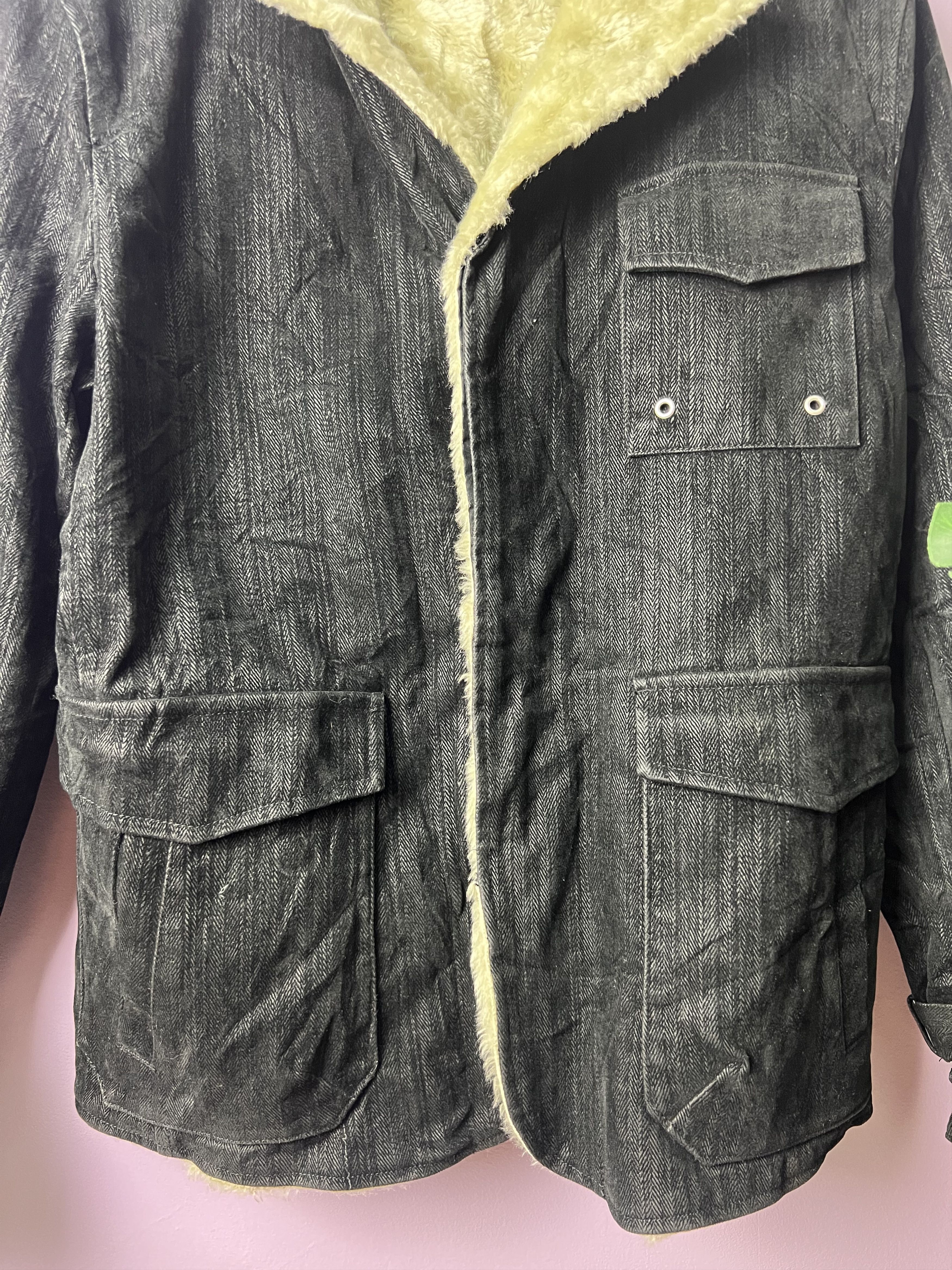 Japanese Brand 🔥Vintage Basel Sherpa Shearling Jackets Size US S / EU 44-46 / 1 - 9 Thumbnail