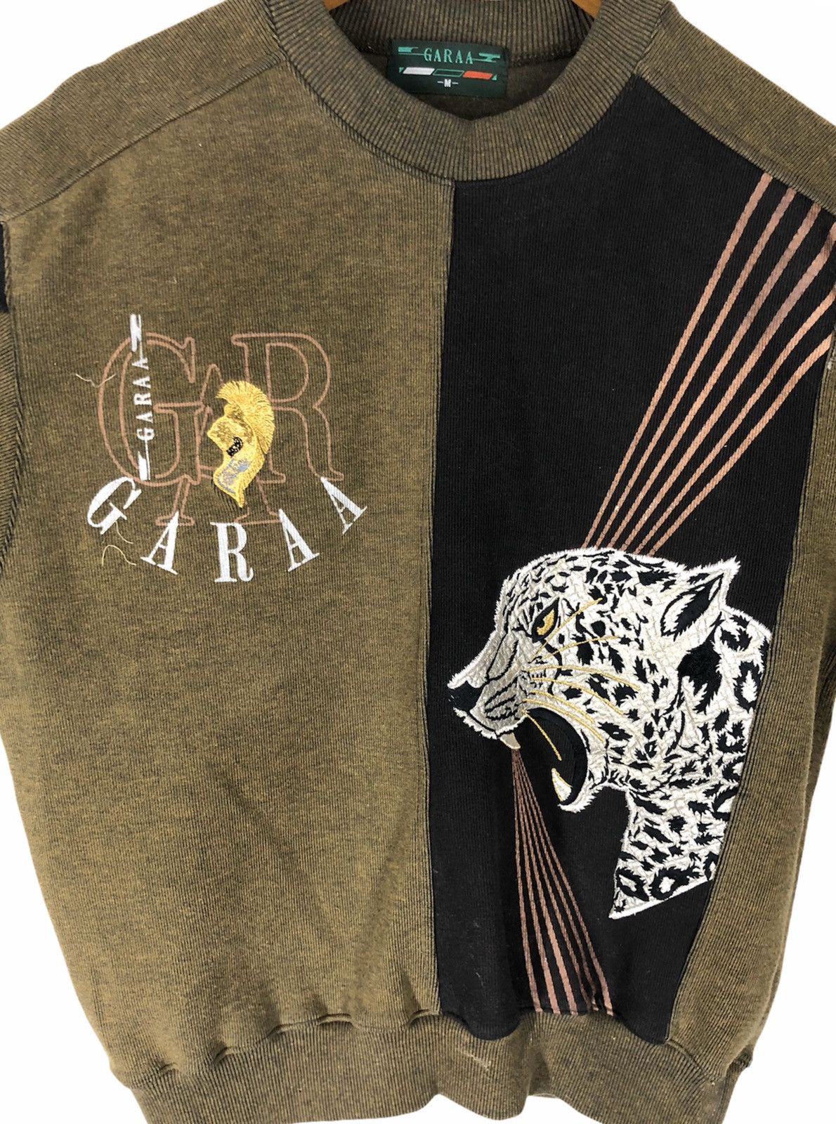 Japanese Brand × Vintage Garaa Sweatshirt Crewneck Biglogo Leopard Tiger Size US M / EU 48-50 / 2 - 5 Thumbnail