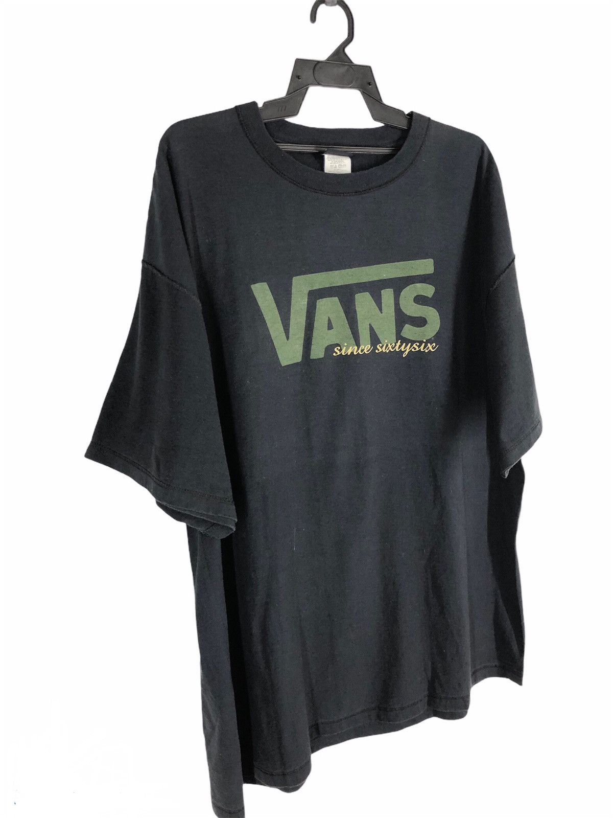 Vans × Vintage Vintage Vans Skateboard Big Logo Black Tee XXL Sz Size US XXL / EU 58 / 5 - 3 Thumbnail