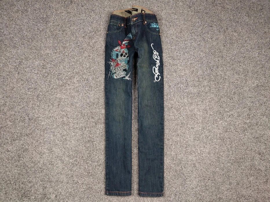 🔥 Ed Hardy x Christian Audigier Vintage Tattoo Denim Jeans