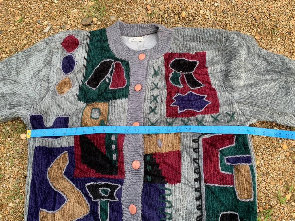 Designer × Japanese Brand × Vintage Knitwear Jacket Multicolour Design Size M / US 6-8 / IT 42-44 - 12 Thumbnail